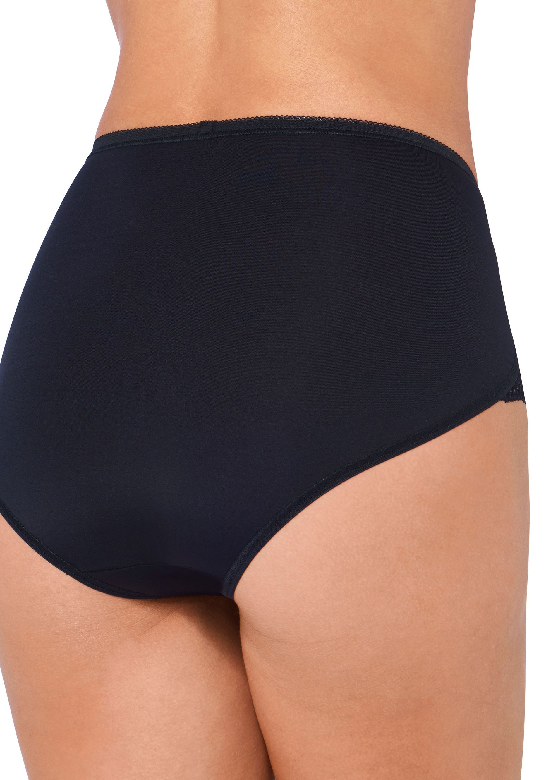 sloggi Slip »Pure Sense Luxe Maxi C2P«, (2er Pack), Spitzendetails, Microfaser, hoch geschnitten