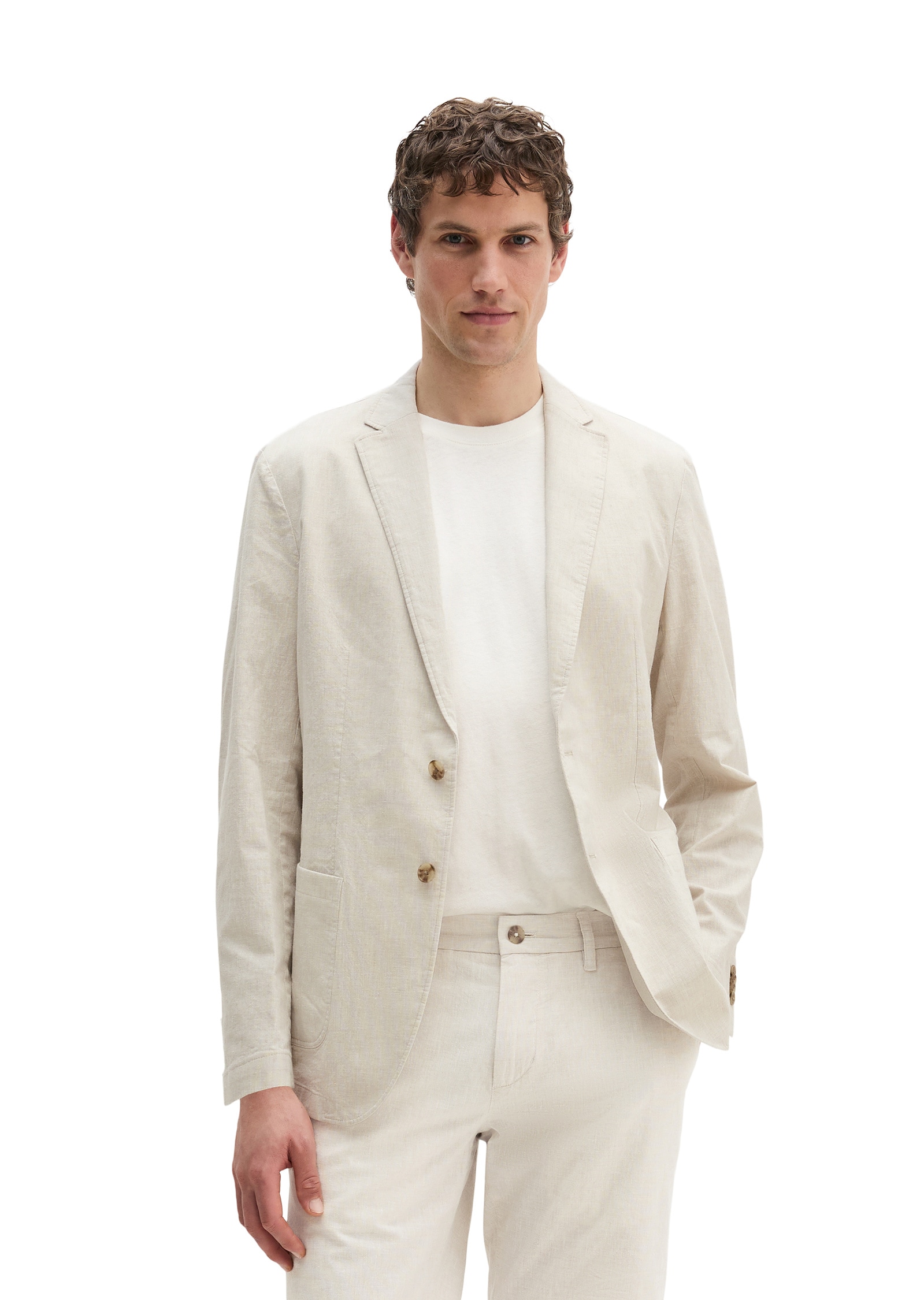 Marc OPolo Sakko "aus Bio-Baumwoll-Leinen-Mix" günstig online kaufen