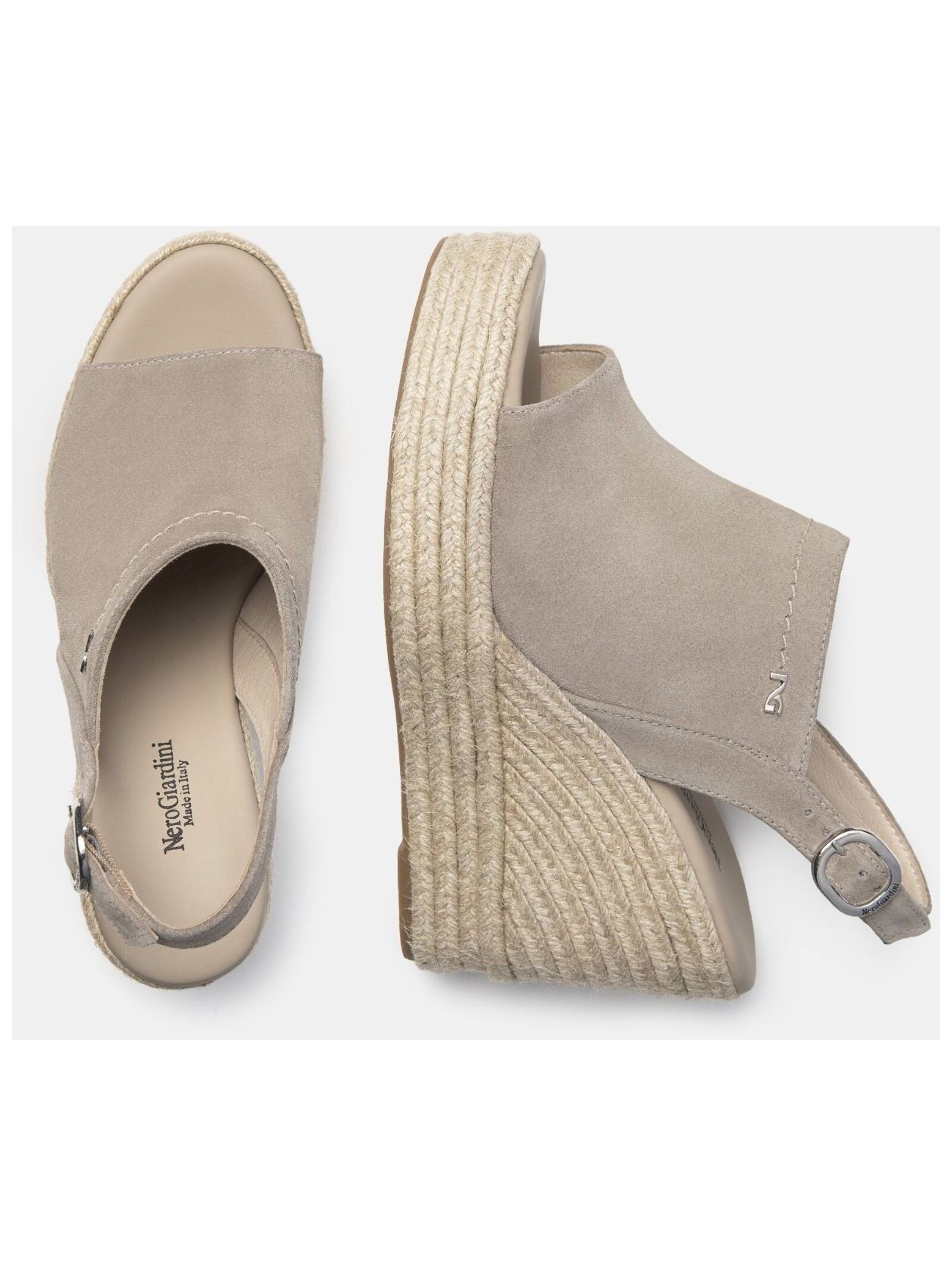 Nero Giardini Peeptoepumps »Nero Giardini Sandalen Veloursleder«