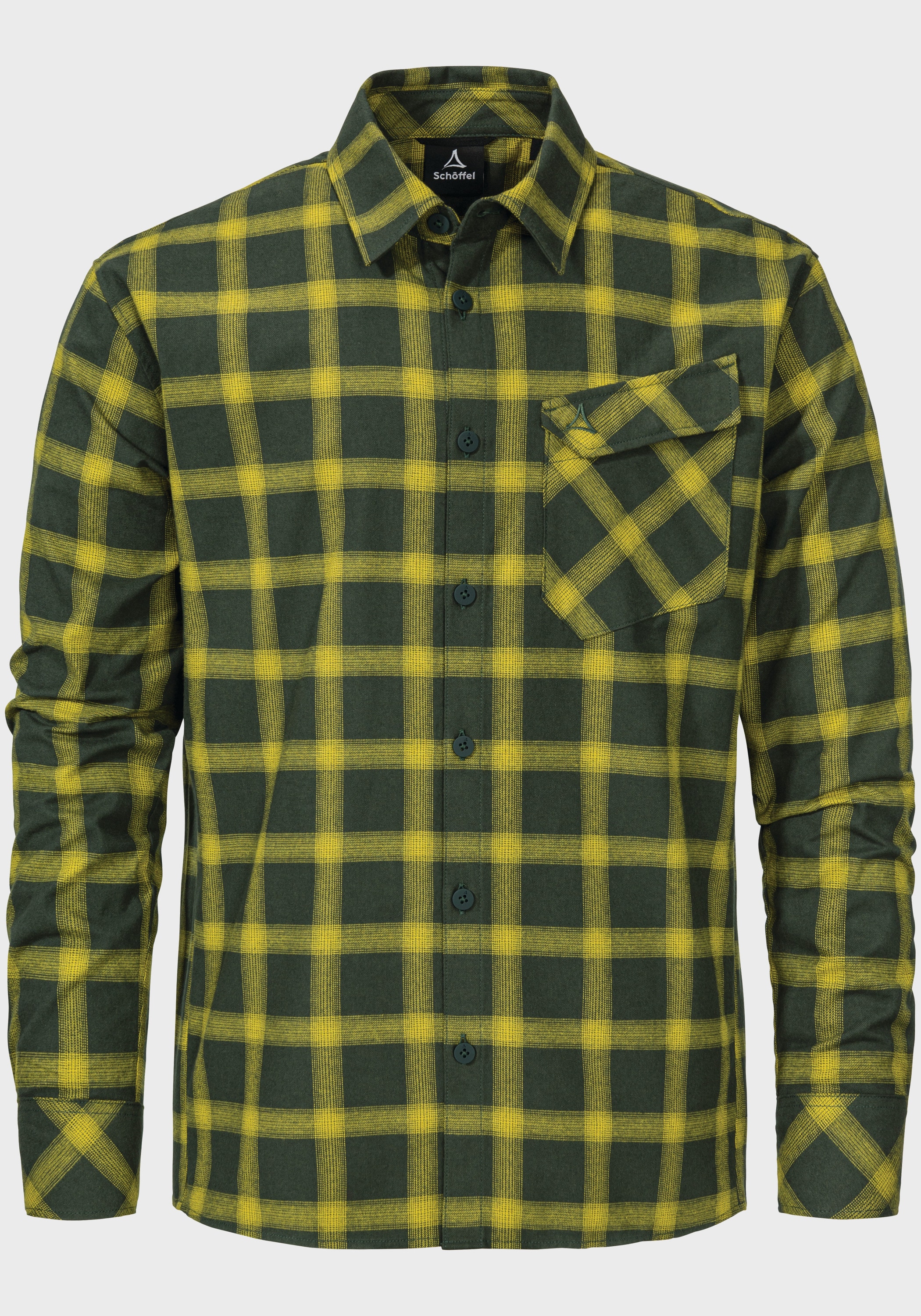 Schöffel Herren 5455 Gelb Outdoorhemd "Hiking Shirt Style Poplar Mns" erhältlich in Größe  von Baur