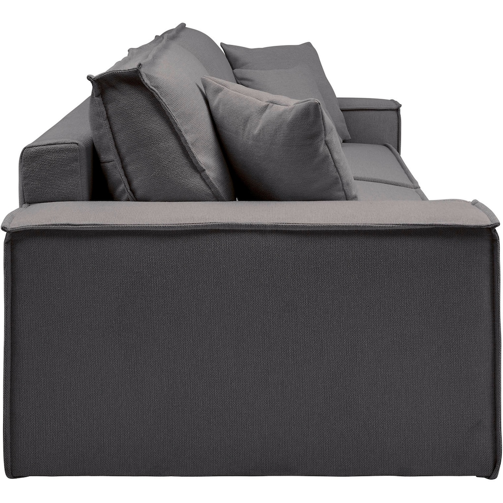 andas 3-Sitzer »FINNLEY Schlafsofa 257 cm, Schlaffunktion mit Bettkasten (200/136cm),«