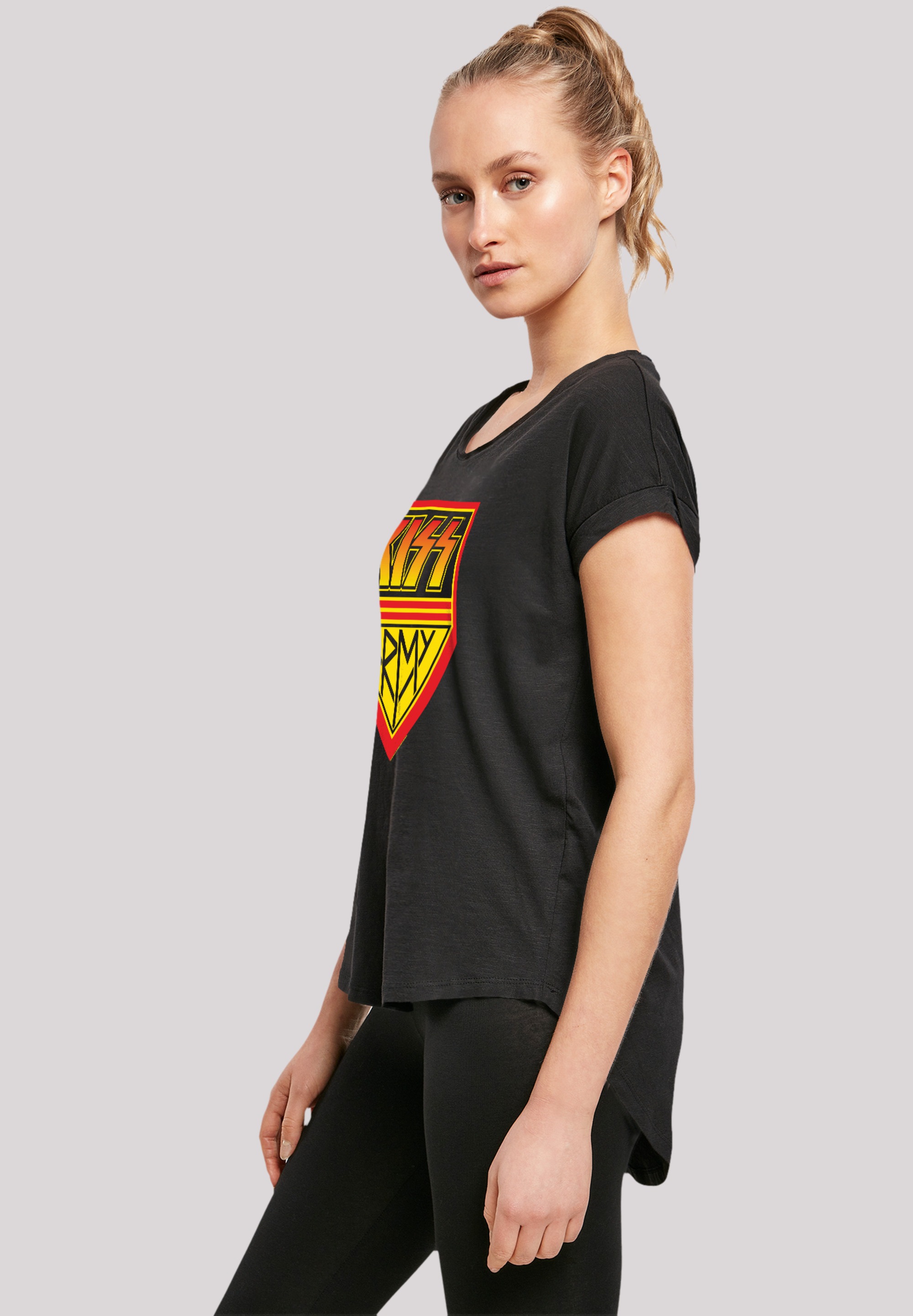 F4NT4STIC T-Shirt »Kiss Rock Band Army Logo«, Premium Qualität, Musik, By Rock Off