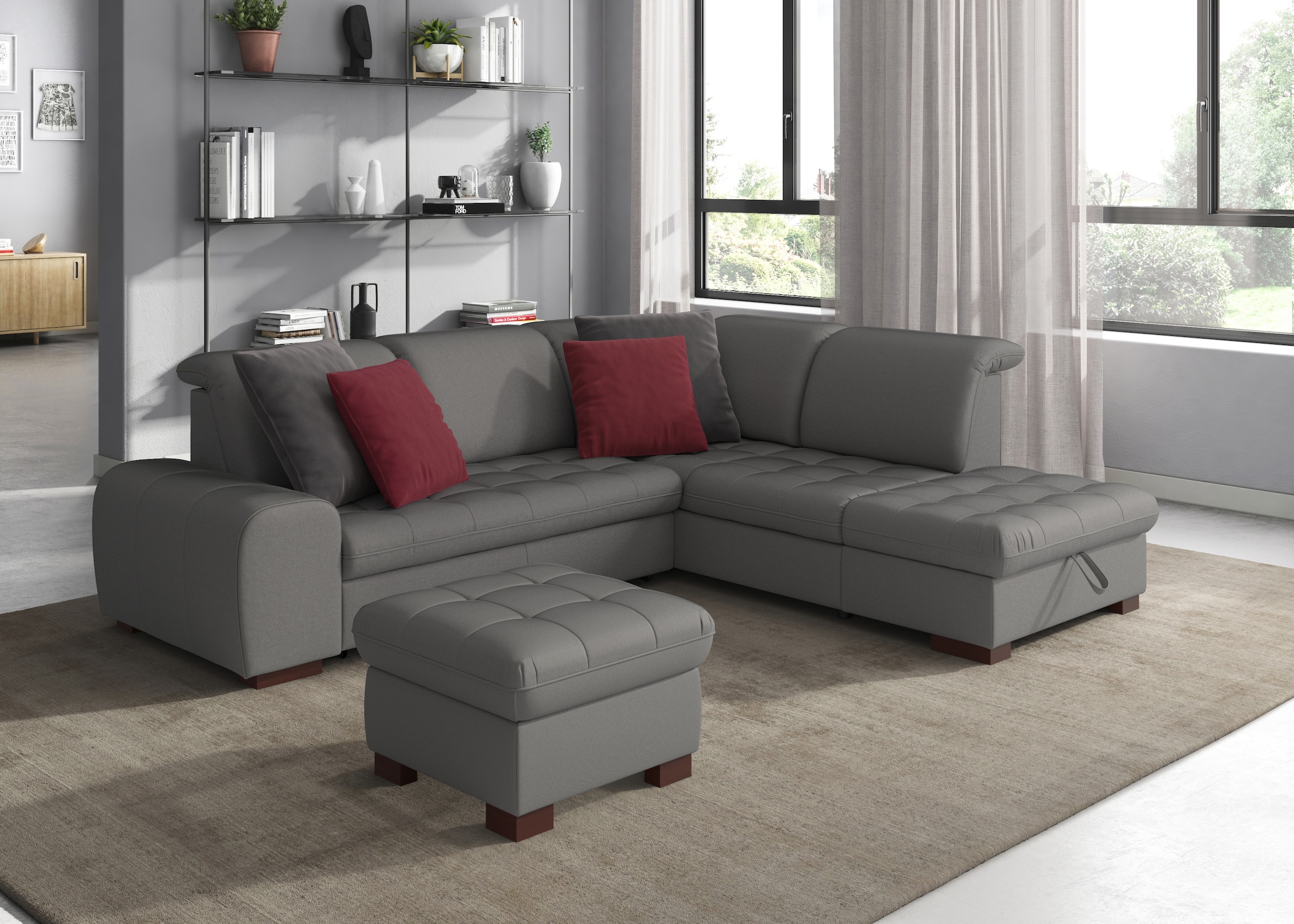 sit&more Ecksofa "Luxor L-Form" wahlweise mit Bettfunktion, Stauraum und Ko günstig online kaufen