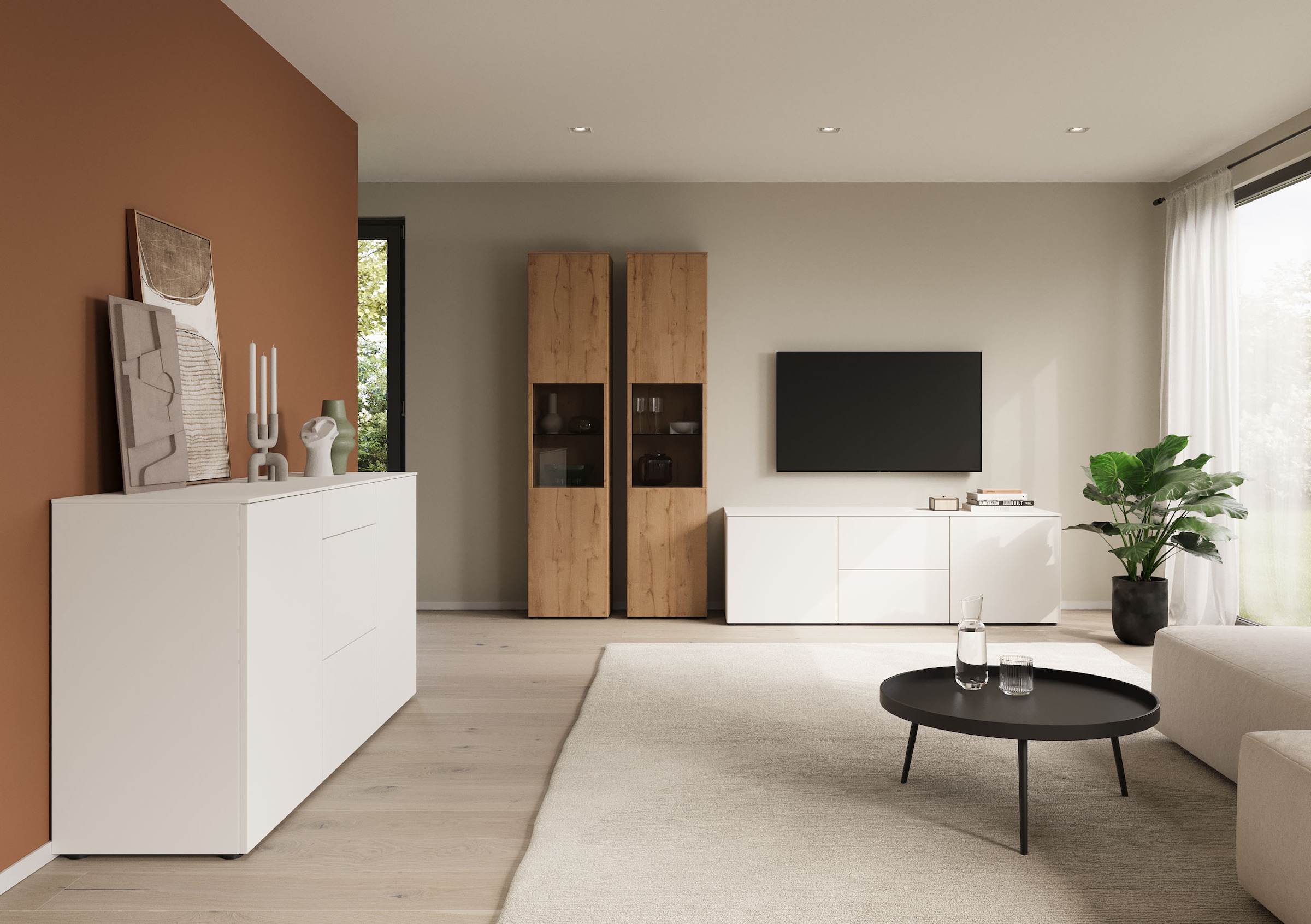 nobilia® Wohnzimmer-Set »Avala, variabel montierbar«