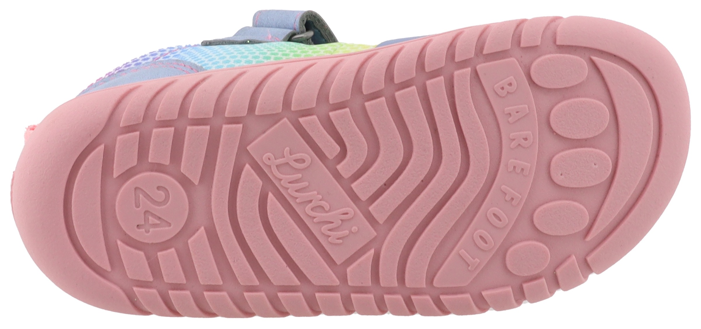 Lurchi Barfußschuh »Baran, Barefoot«, Slipper, mit Farbverlauf, Größenschablone zum Download