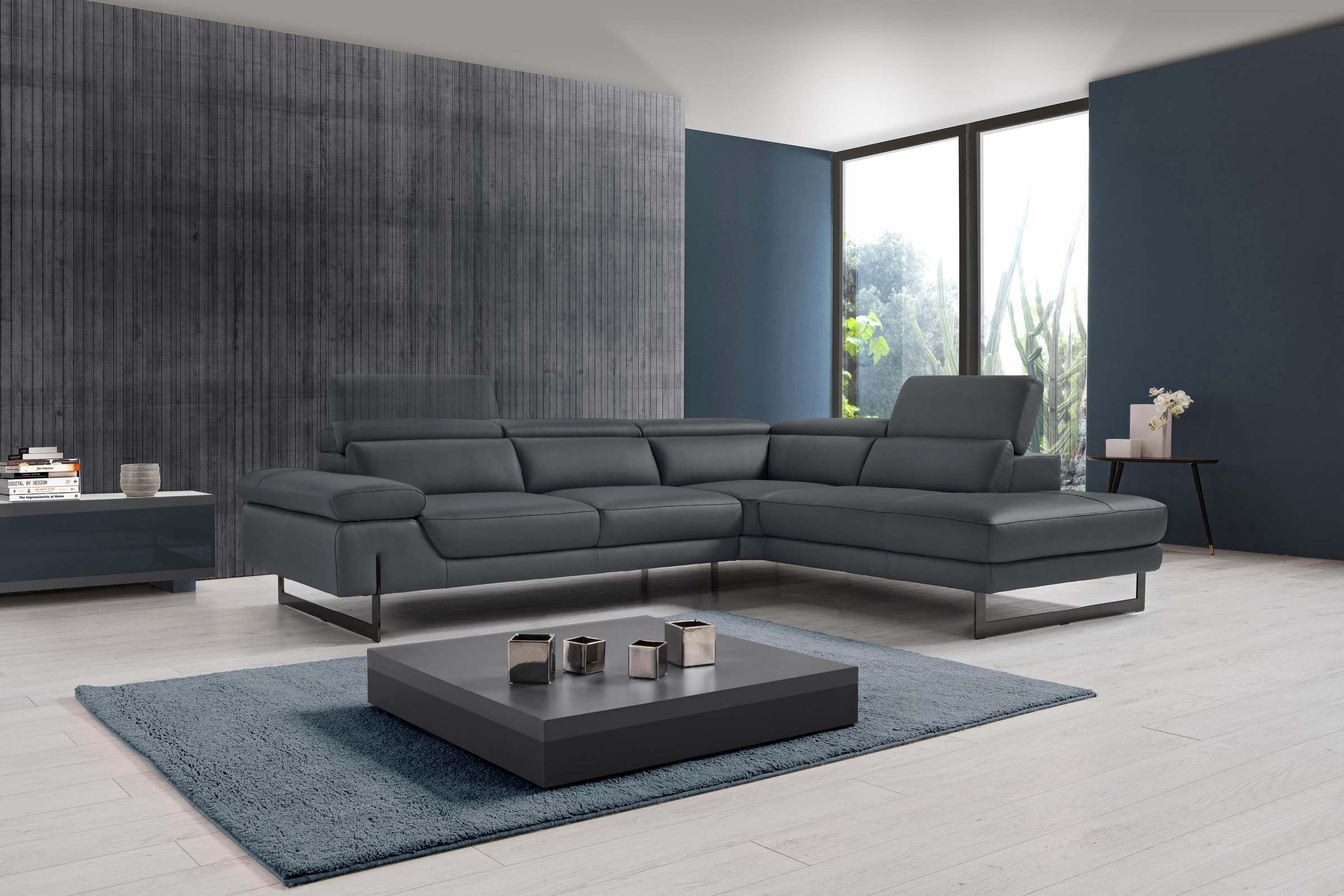 Egoitaliano Ecksofa "Queenie, extravagantes Sofa mit erstklassigem Sitzkomfort, L-Form" mit verstellbarer Armlehne und Kopfteilen für Wohlfühlkomfort