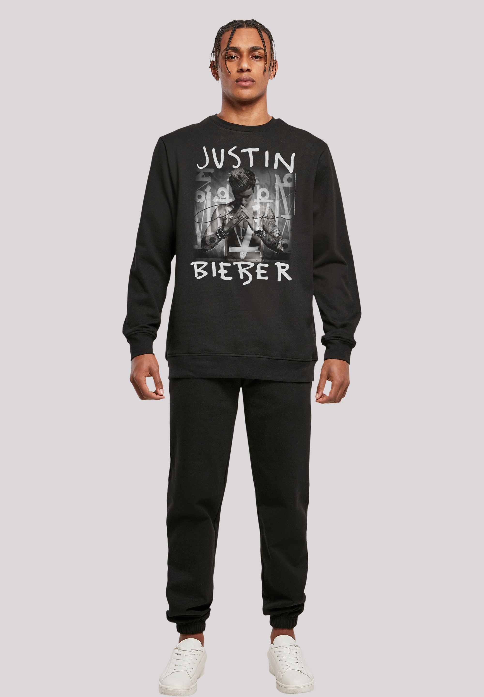 F4NT4STIC Sweatshirt »Justin Bieber Purpose Album Cover«, Premium Qualität, Musik, By Rock Off