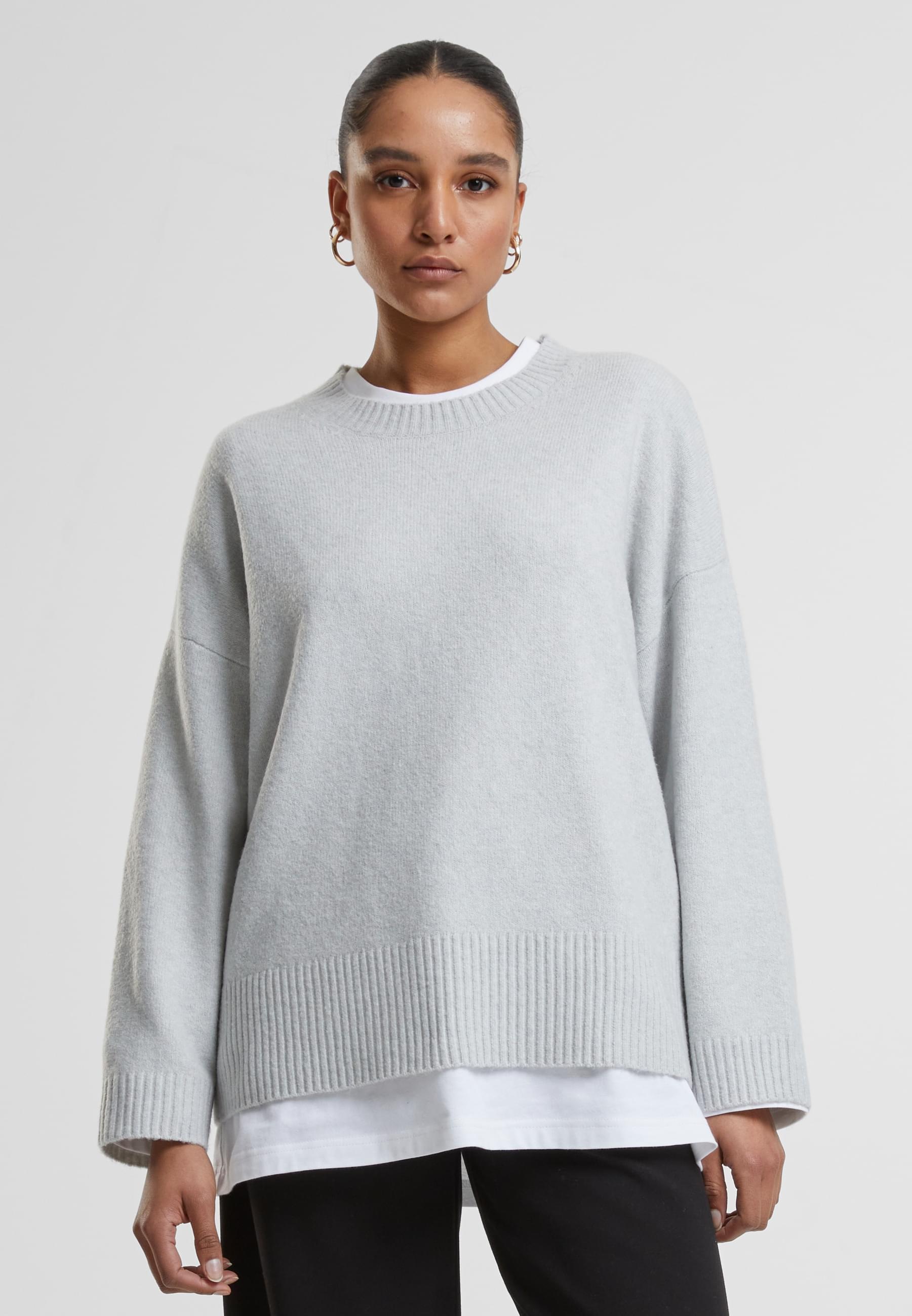 URBAN CLASSICS Rundhalspullover »Urban Classics Ladies Soft Oversized Sweater«, (1 tlg.)