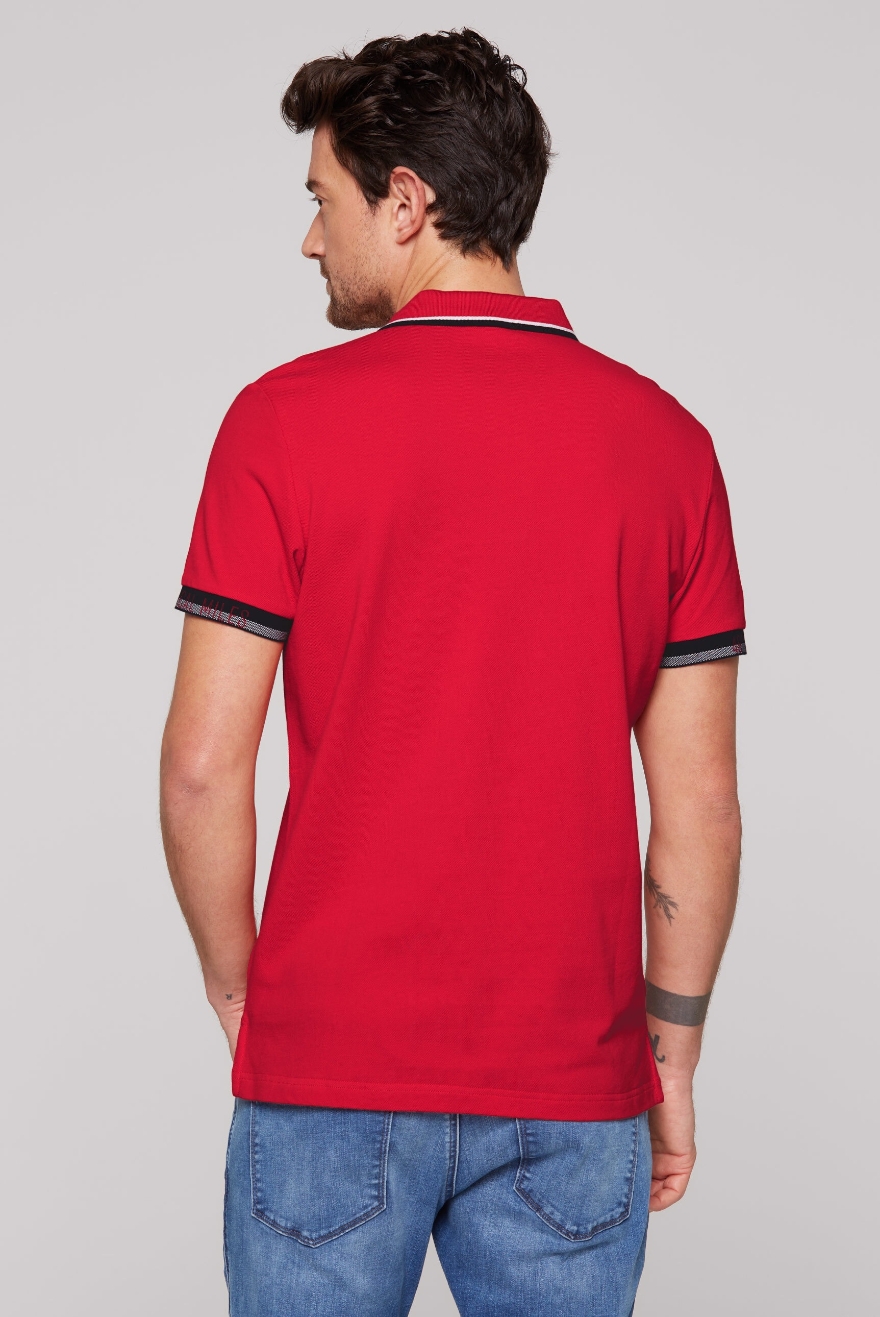 CAMP DAVID Poloshirt, mit Seitenschlitze