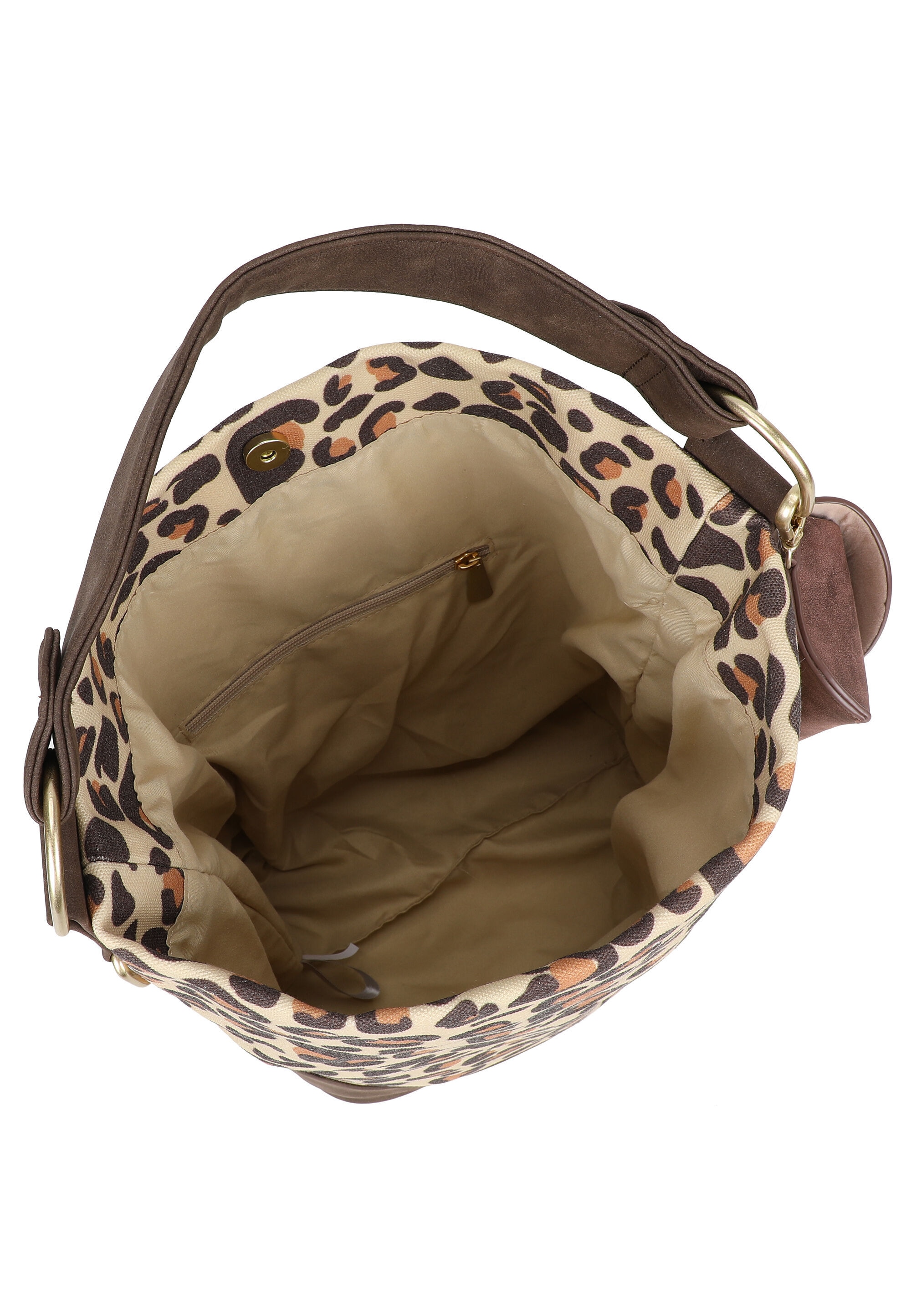 Fritzi aus Preußen Schultertasche »Izzy07 Limited Leo Camel« mit Leomuster