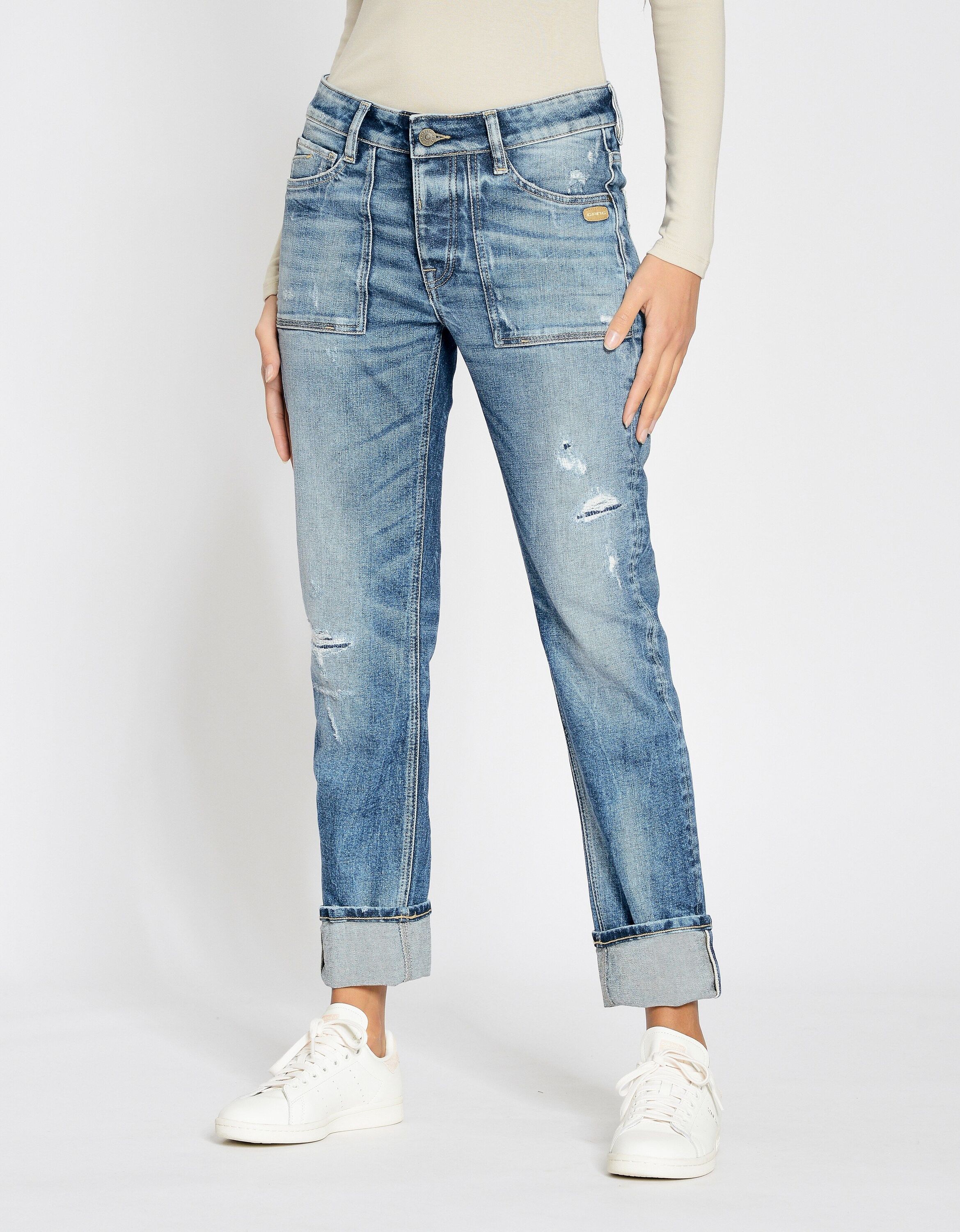 GANG Boyfriend-Jeans "94NICA WORKER" im 5-Pocket-Style