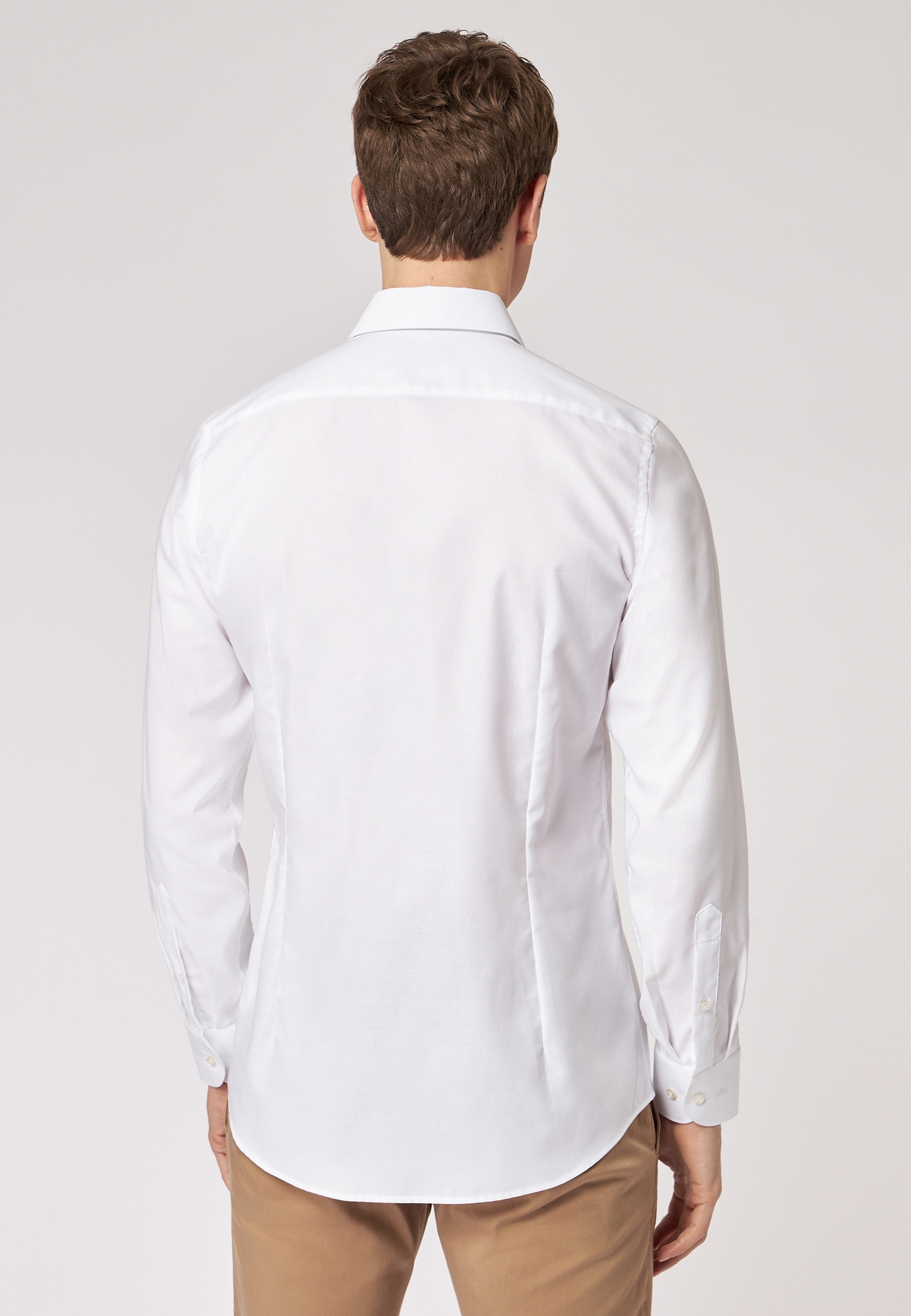 Roy Robson Businesshemd »Businesshemd im Slim Fit mit leichter Struktur«, mit Knopfleiste