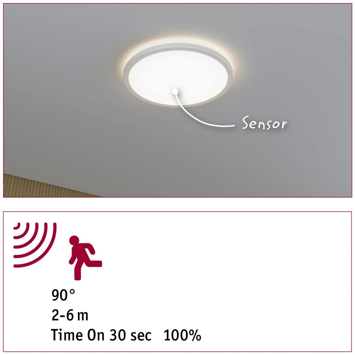 Paulmann LED Panel »LED Panel Atria Shine Backlight  IP44 rund, 4000K« 1 Stk. Neutralweiß