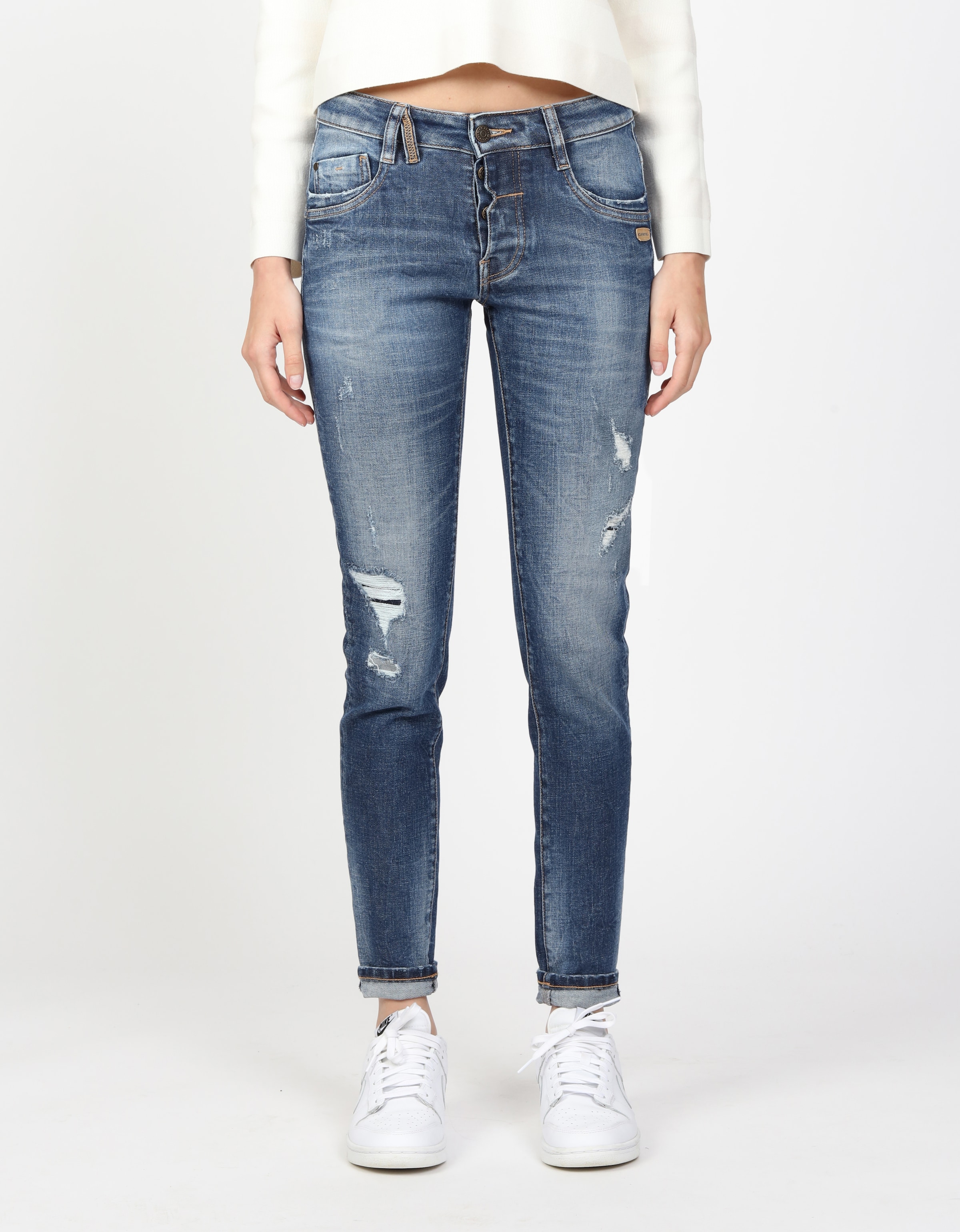 GANG Relax-fit-Jeans "94GERDA", mit besonderer Struktur günstig online kaufen
