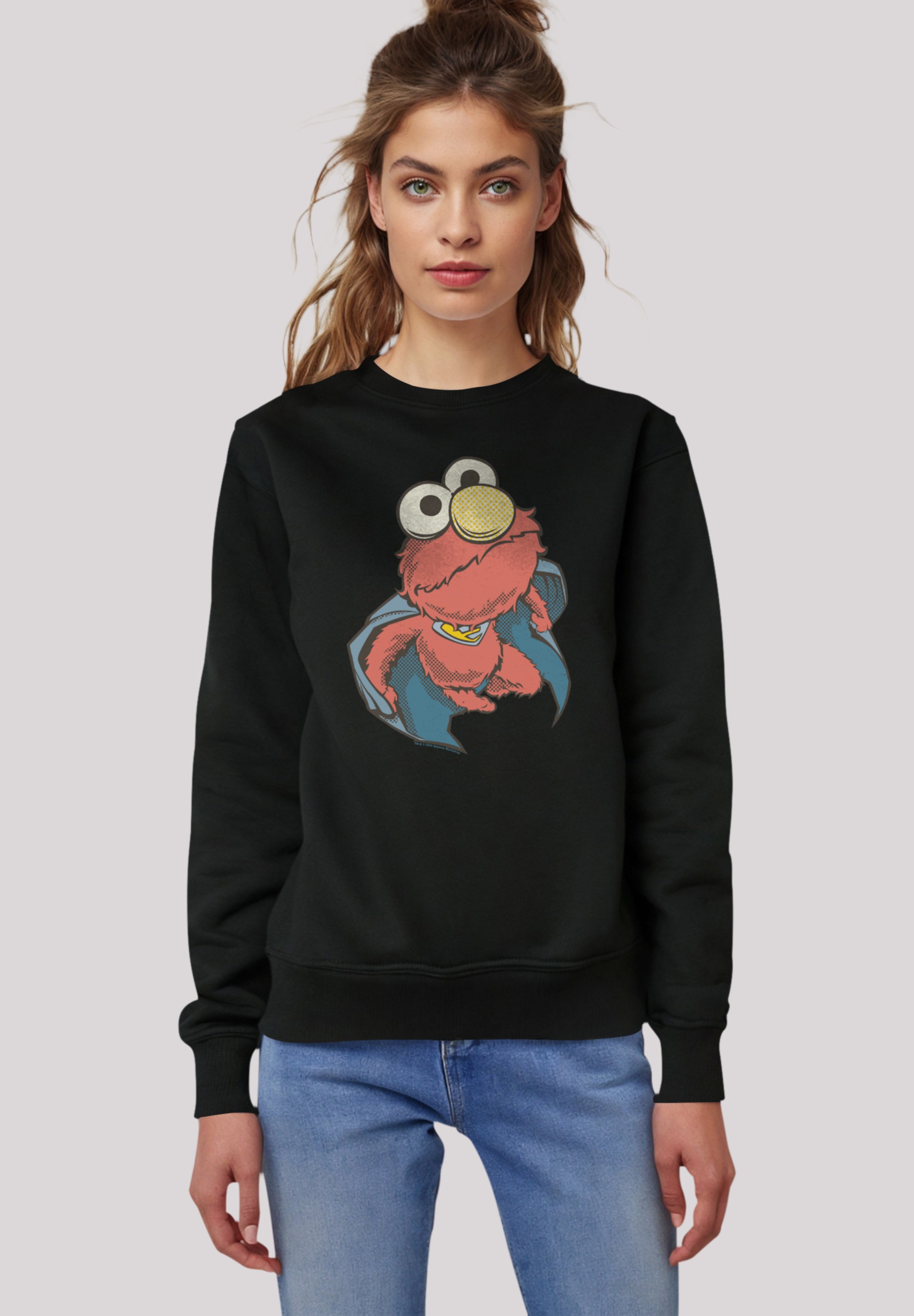 F4NT4STIC Sweatshirt »Sesamstraße Elmo Superhero«, Premium Qualität