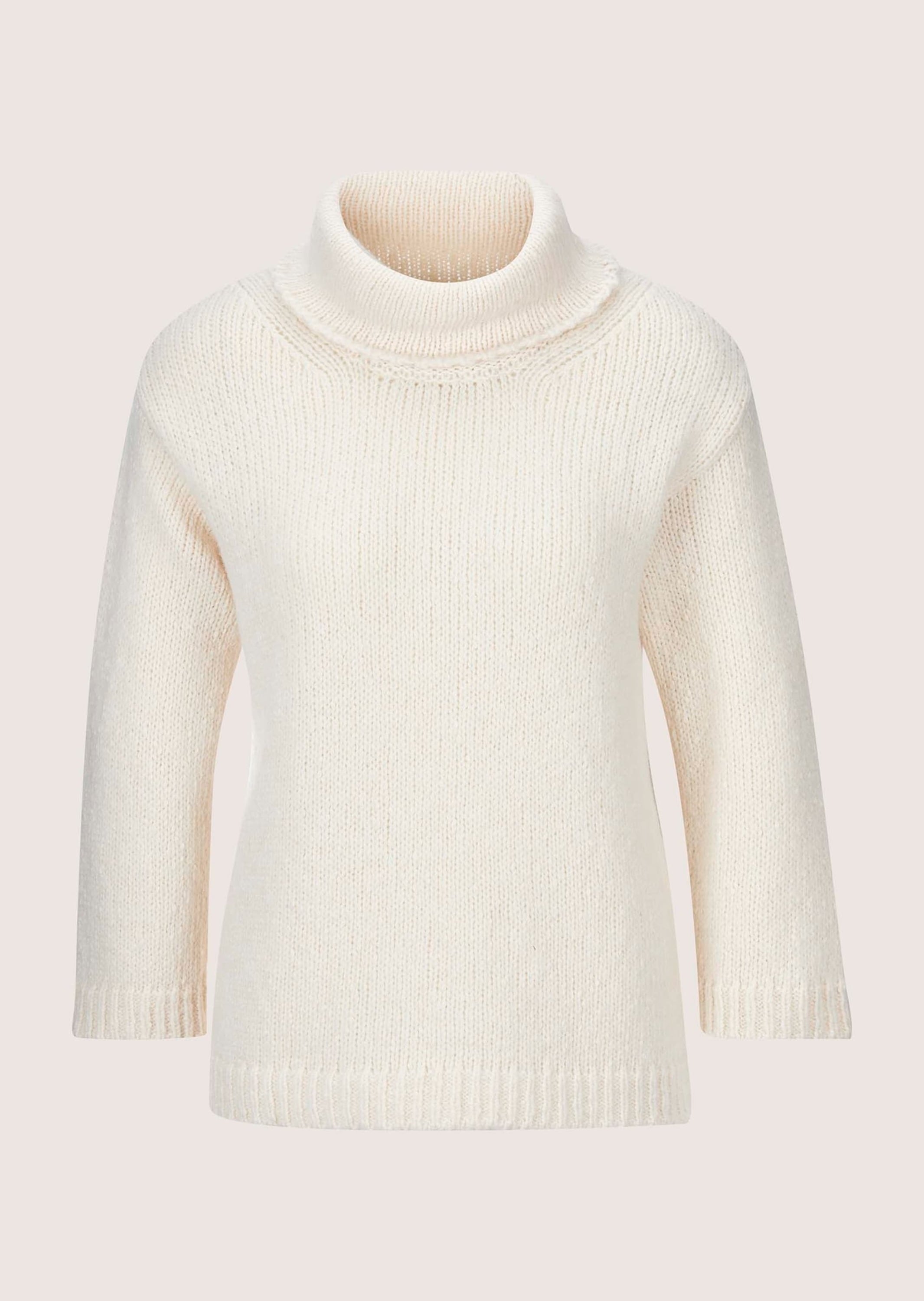 MADELEINE Longpullover "Pullover Modischer Rollkragenpullover, 3/4-Arm"