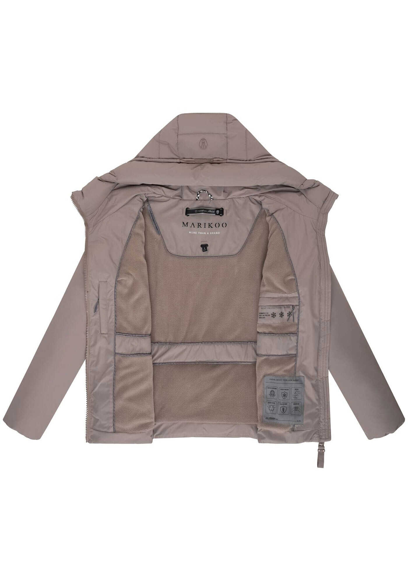 Marikoo Winterjacke »Himee«, Taillengürtel mit robuster Klickschnalle