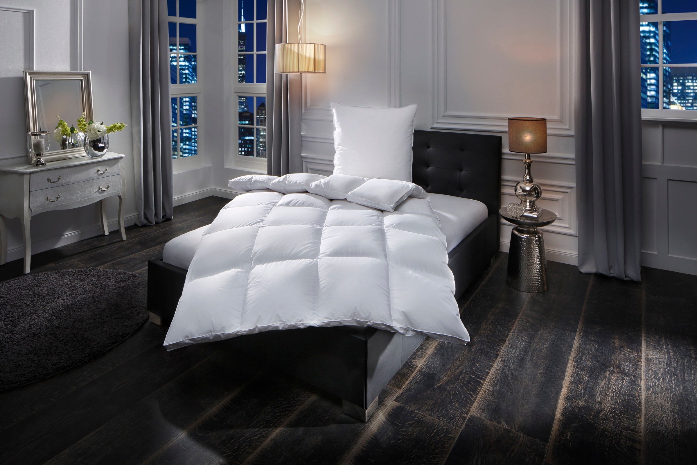 Älgdröm Daunenbettdecke »Tyven, Bettdecke 135x200 cm, 155x220 cm und weitere Größen«, extrawarm, Füllung 100% Daunen, Bezug 100% Baumwolle, (1 St.), Bettdecken, Sommer, Winter, Decke ist Made in Green zertifiziert