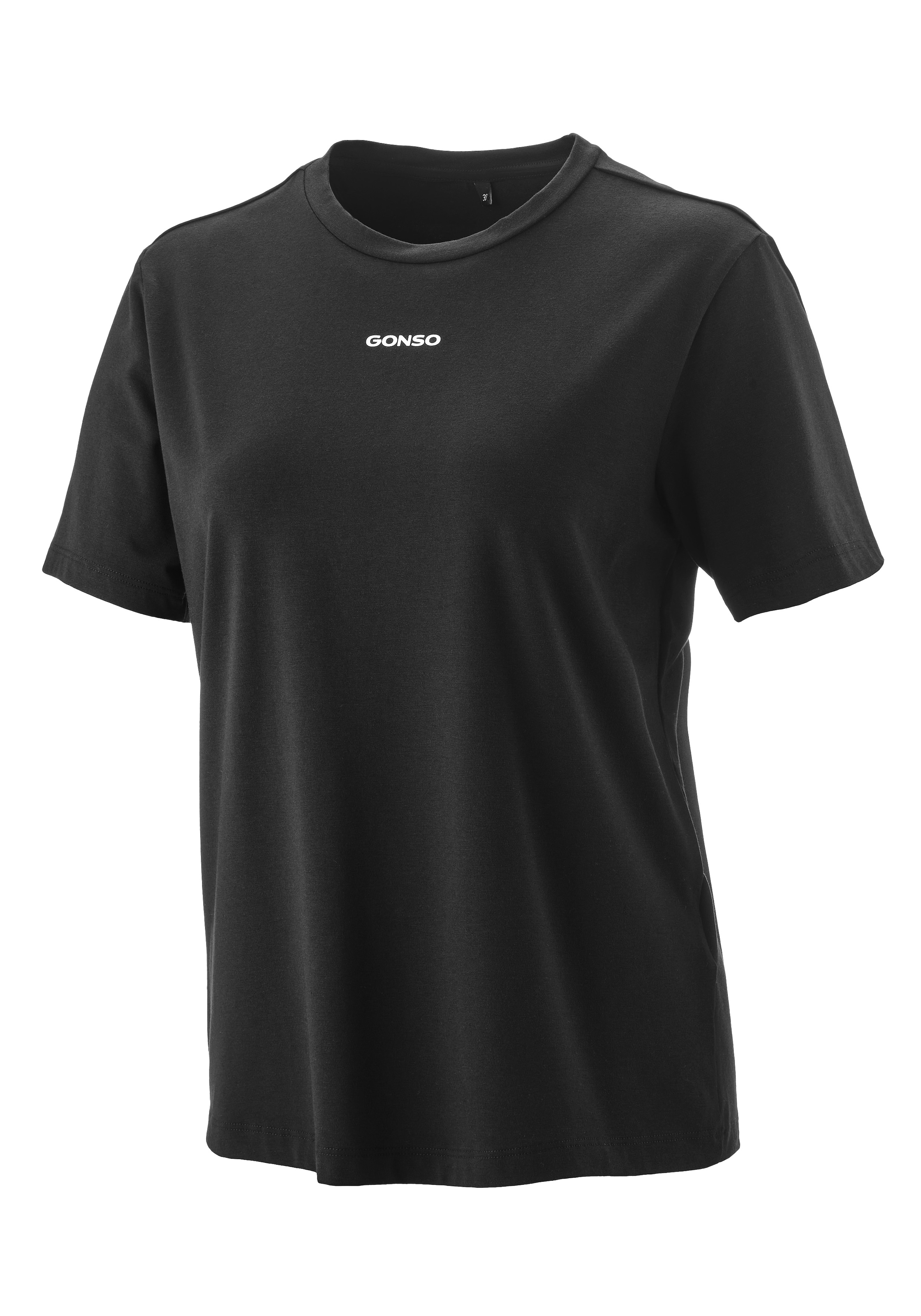 Gonso Rundhalsshirt »Off‑Bike T-Shirt W«, Damen T-Shirt mit Logo, Off-Bike Shirt, Körpernahe Passform
