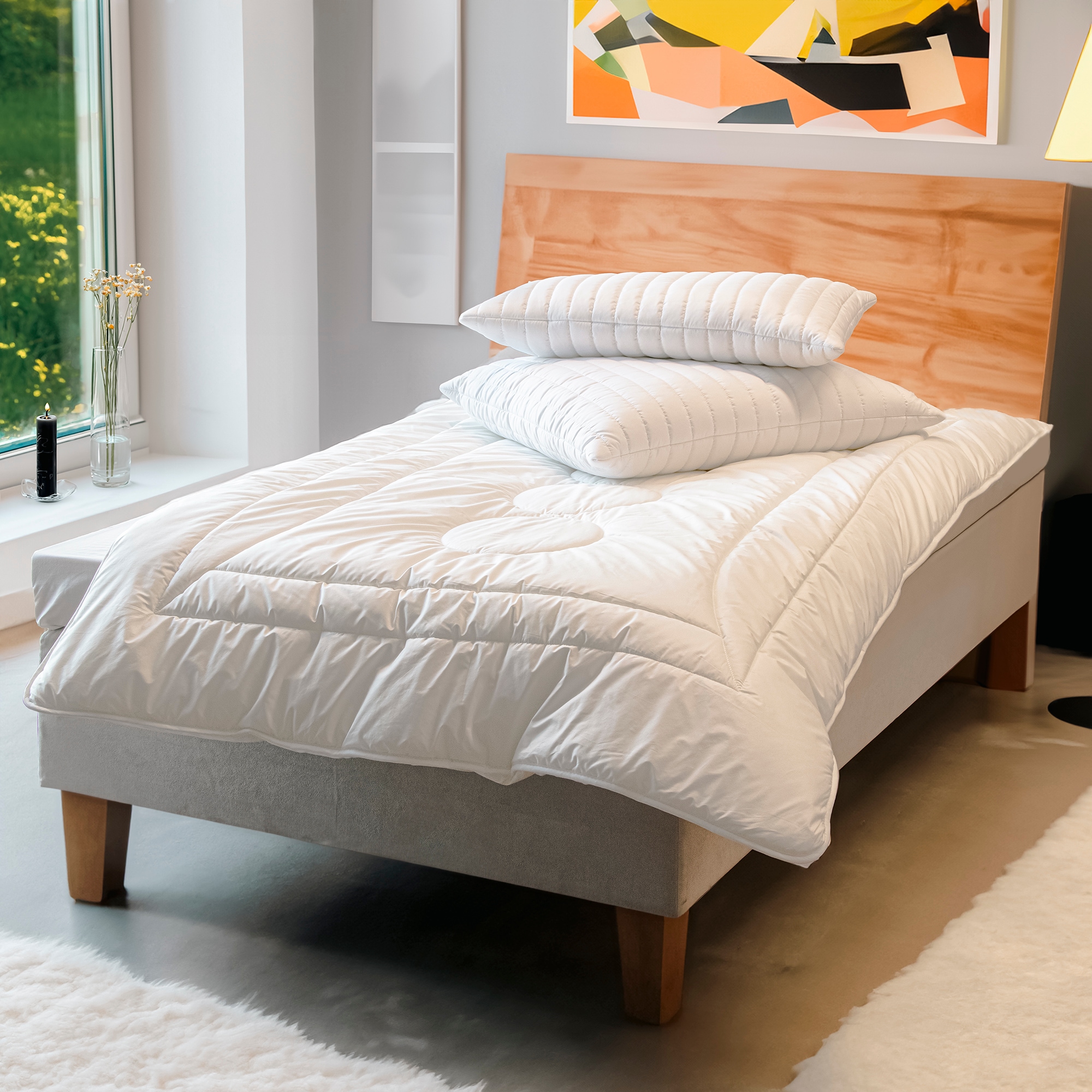 John Cotton Microfaserbettdecke "Magicline, Bettdecken 135x200 cm, 155x220 günstig online kaufen