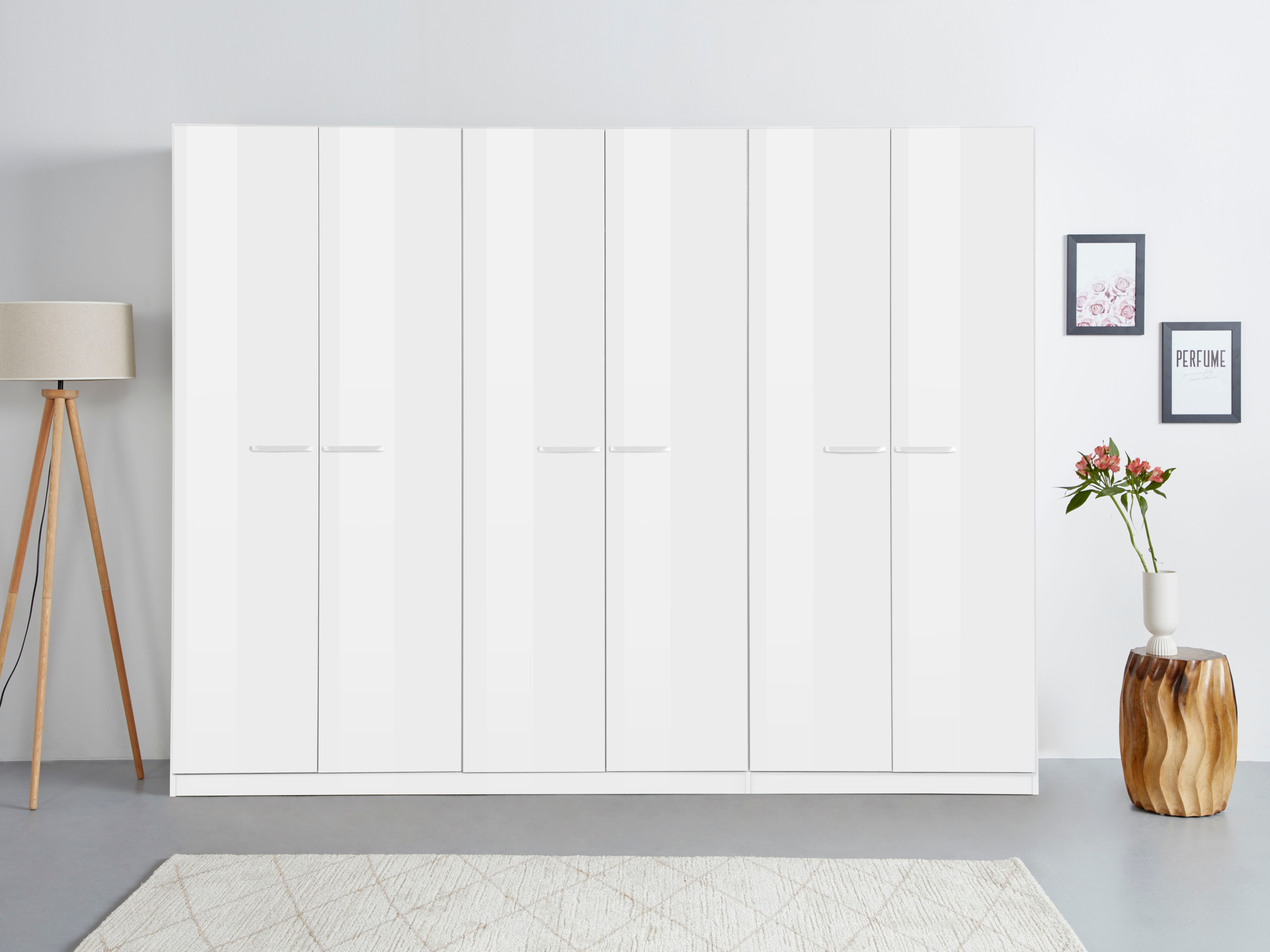 OTTO home Kleiderschrank "Mehrzweckschrank Aktenschrank Möbel Mietswohnung Schlafzimmer OTELI" erhältlich in Breiten 91-360 cm, ab Breite 136cm inkl. Innenschubladen, mit zusätzlichen Einlegeböden, optional mit Spiegel MADE IN GERMANY