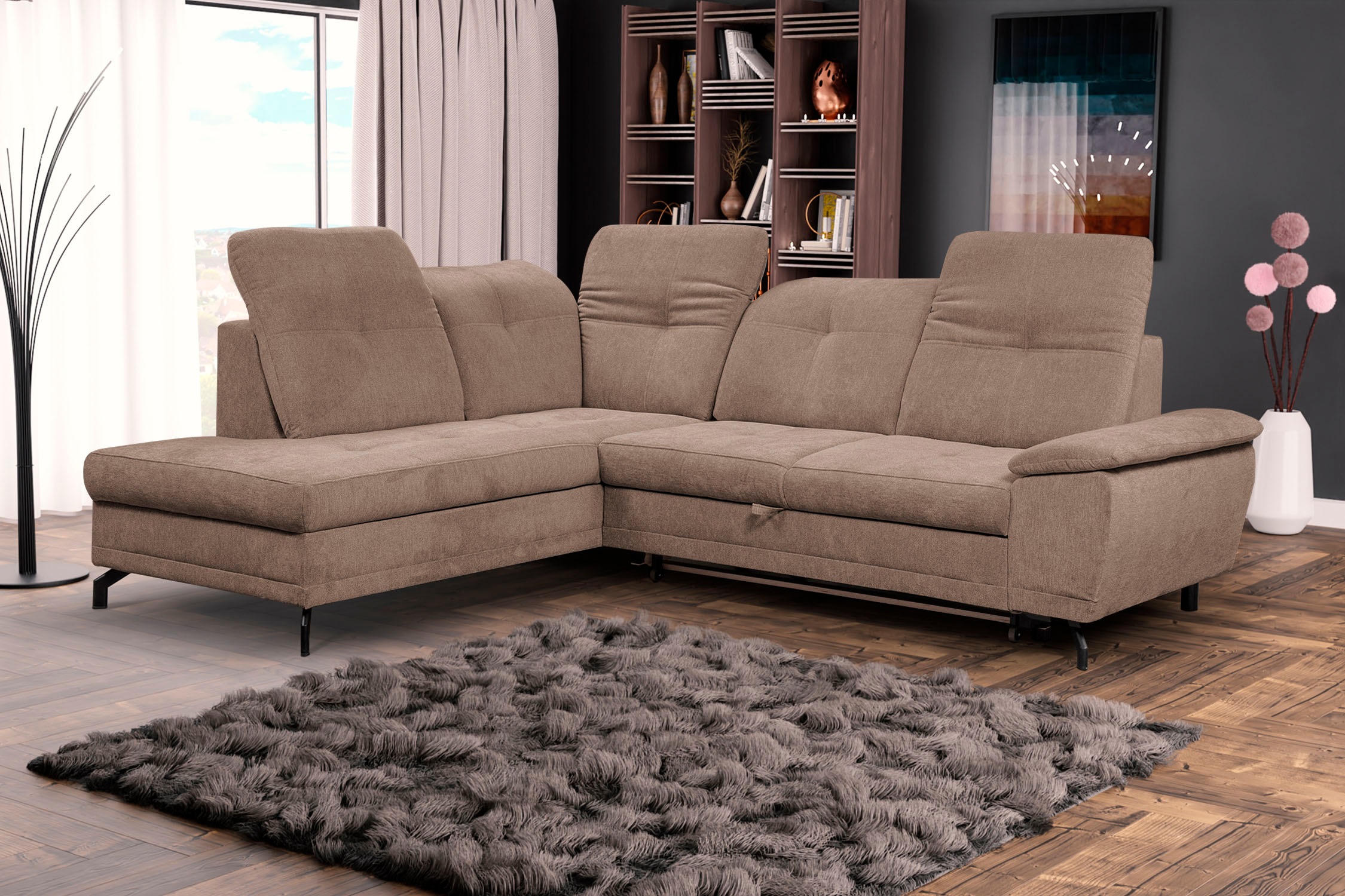 WERK2 Ecksofa »Dream«, wahlweise mit Schlaffunktion, Bettkasten und verstellbaren... kaufen