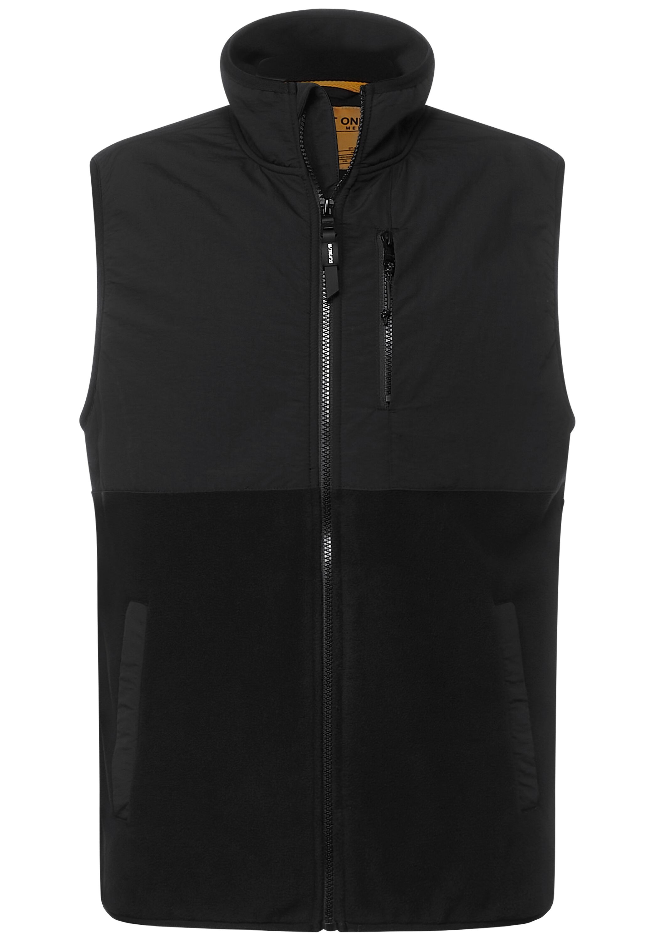 STREET ONE MEN Kurzweste, aus softem Materialmix