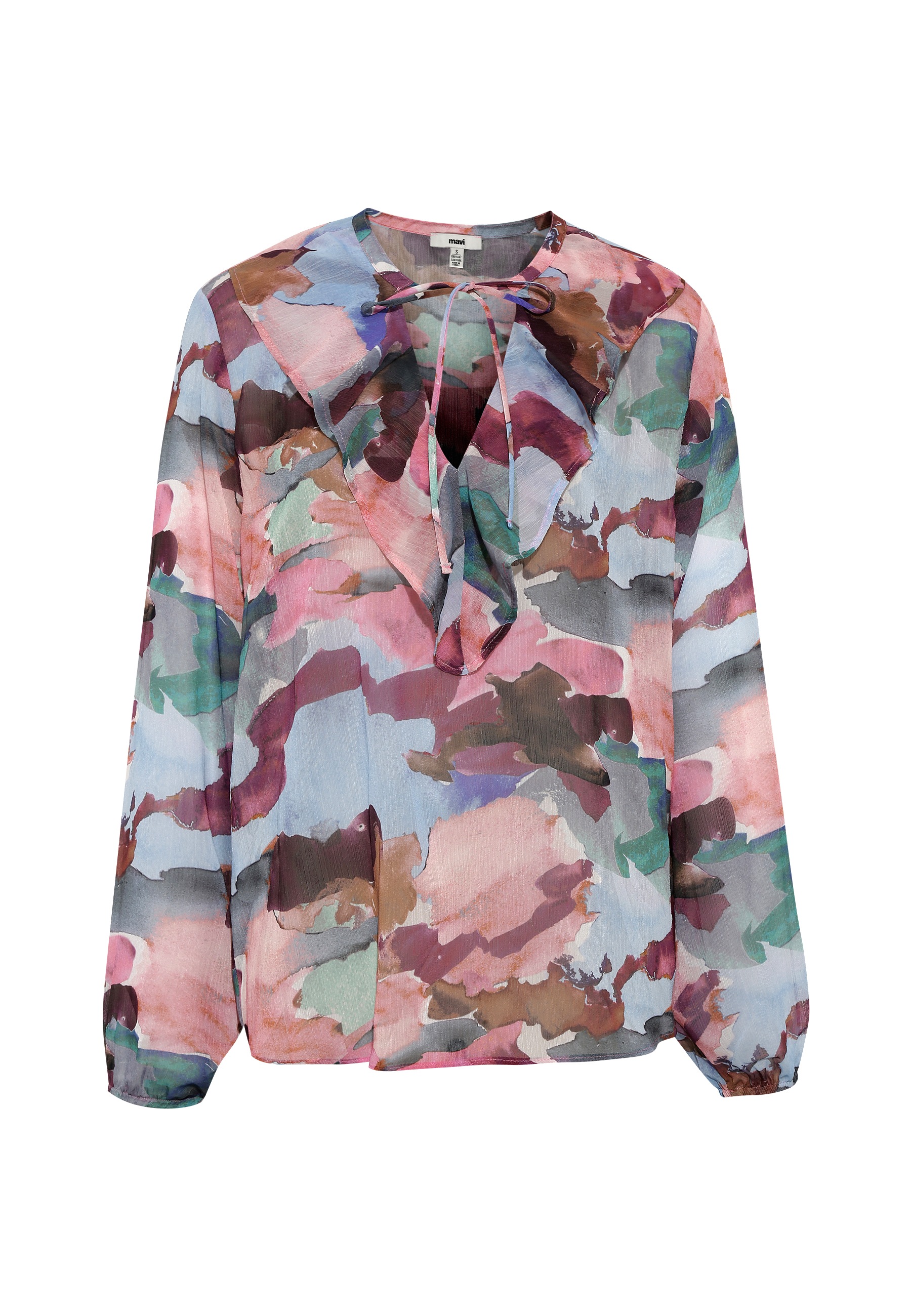 Mavi Langarmbluse »CHIFFON BLOUSE«, Bluse Chiffon