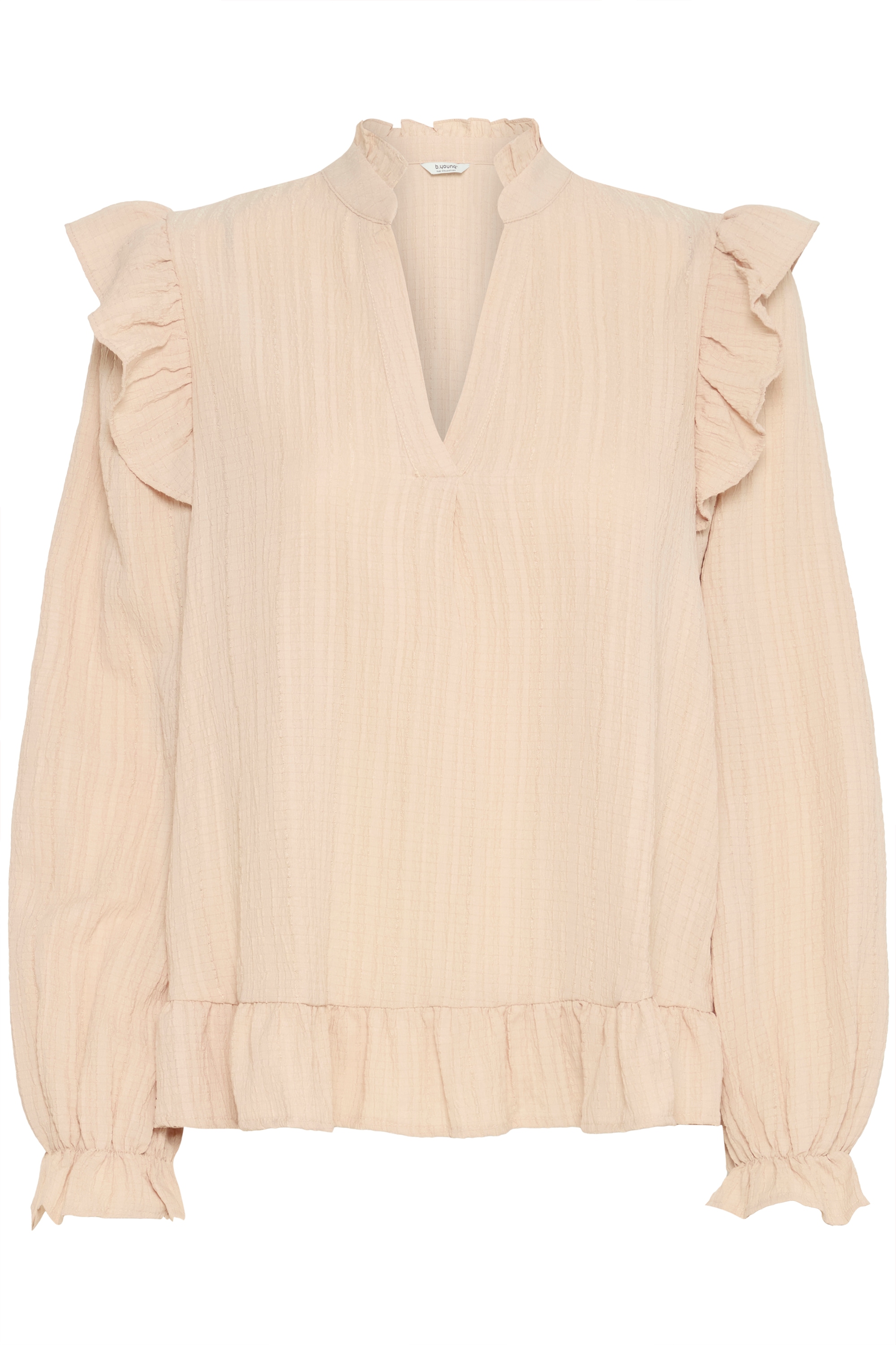 b.young Kurzarmbluse "Damen Kurzarm-Bluse BYJULIANA"