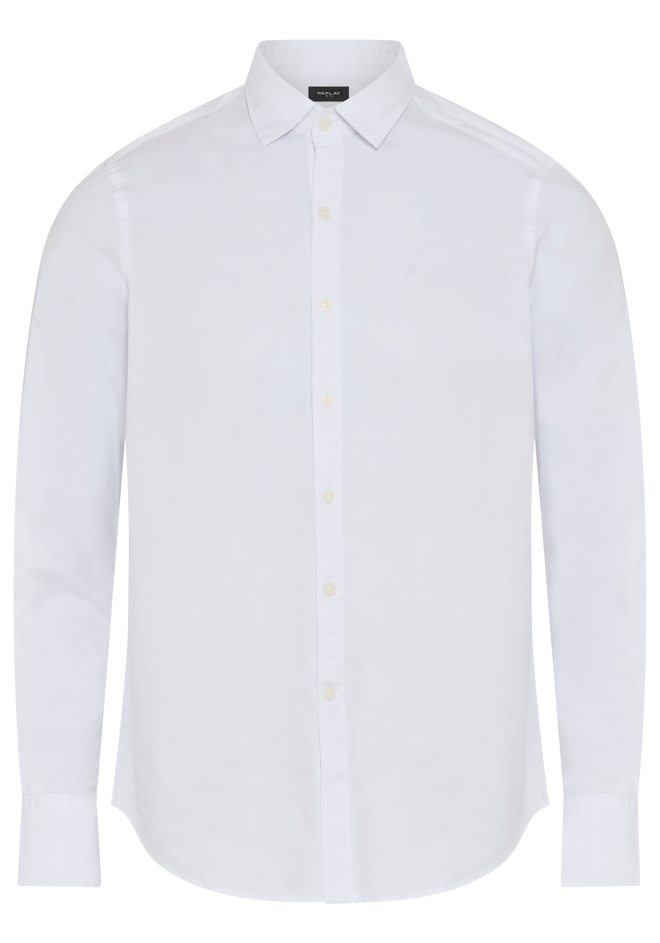 Replay Langarmhemd mit Kentkragen, Slim Fit günstig online kaufen