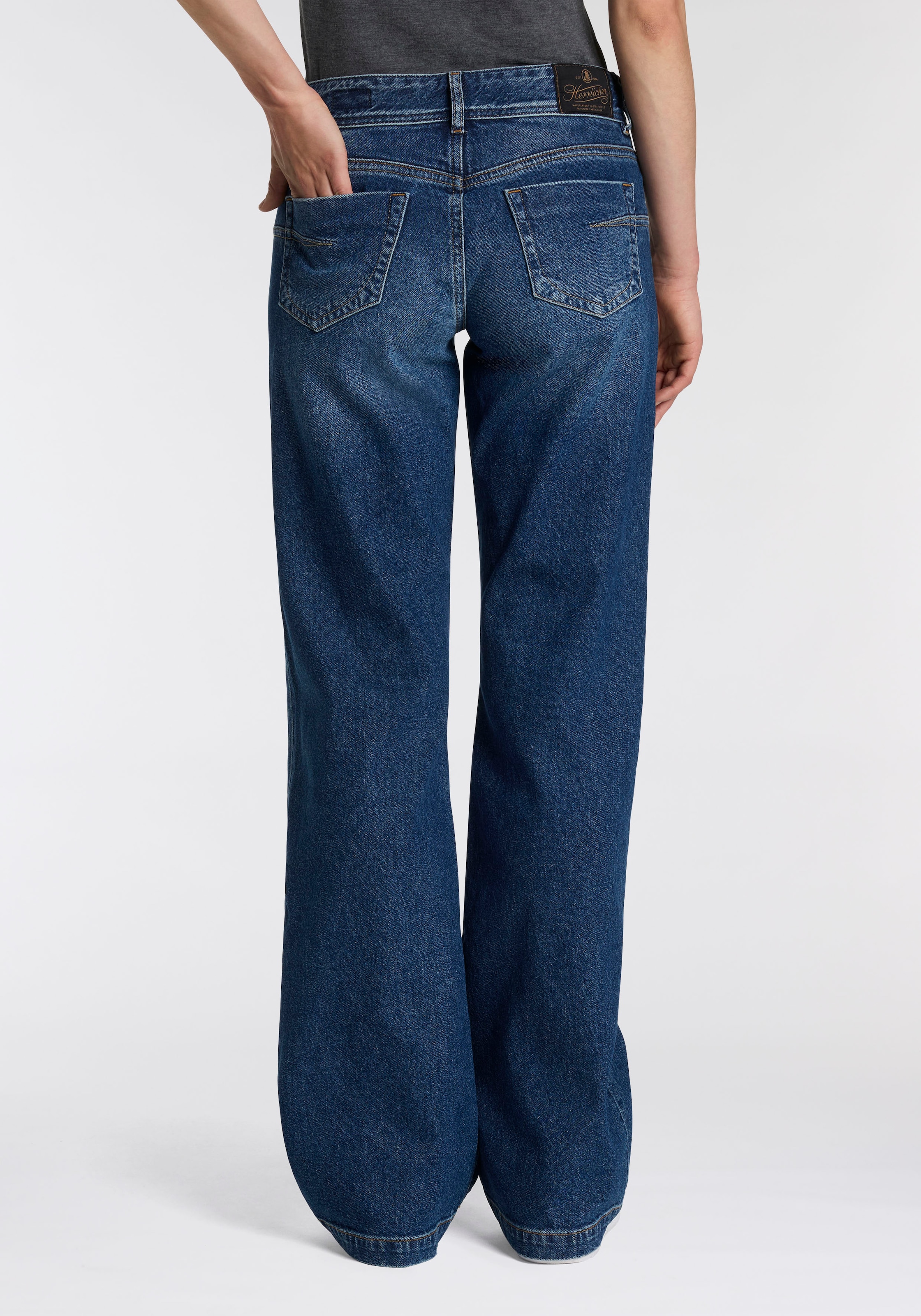 Herrlicher 5-Pocket-Jeans »Edna Denim«, Flared Fit mit mittlerer Leibhöhe