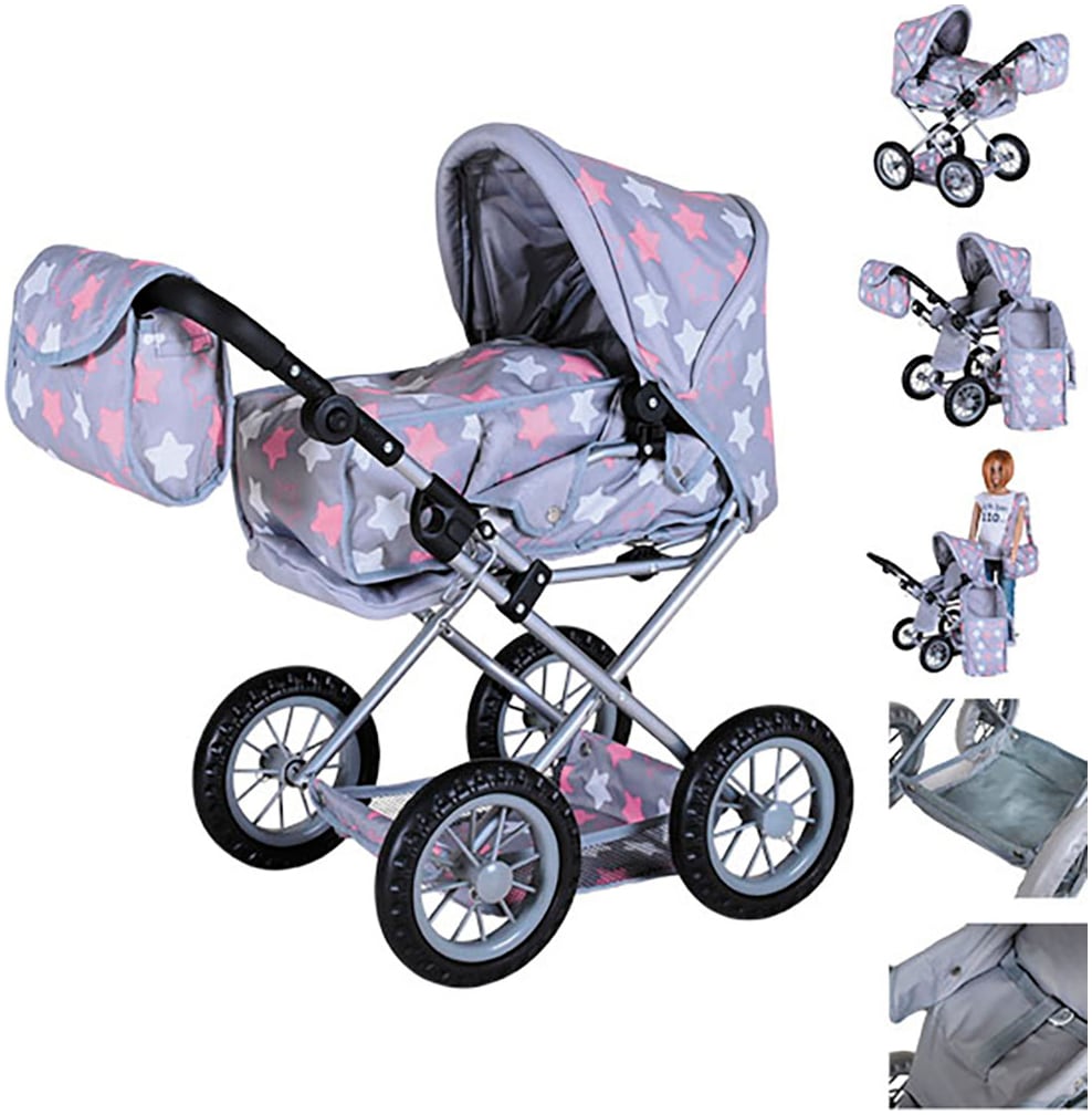 Knorrtoys® Kombi-Puppenwagen »Ruby« mit Wickeltasche