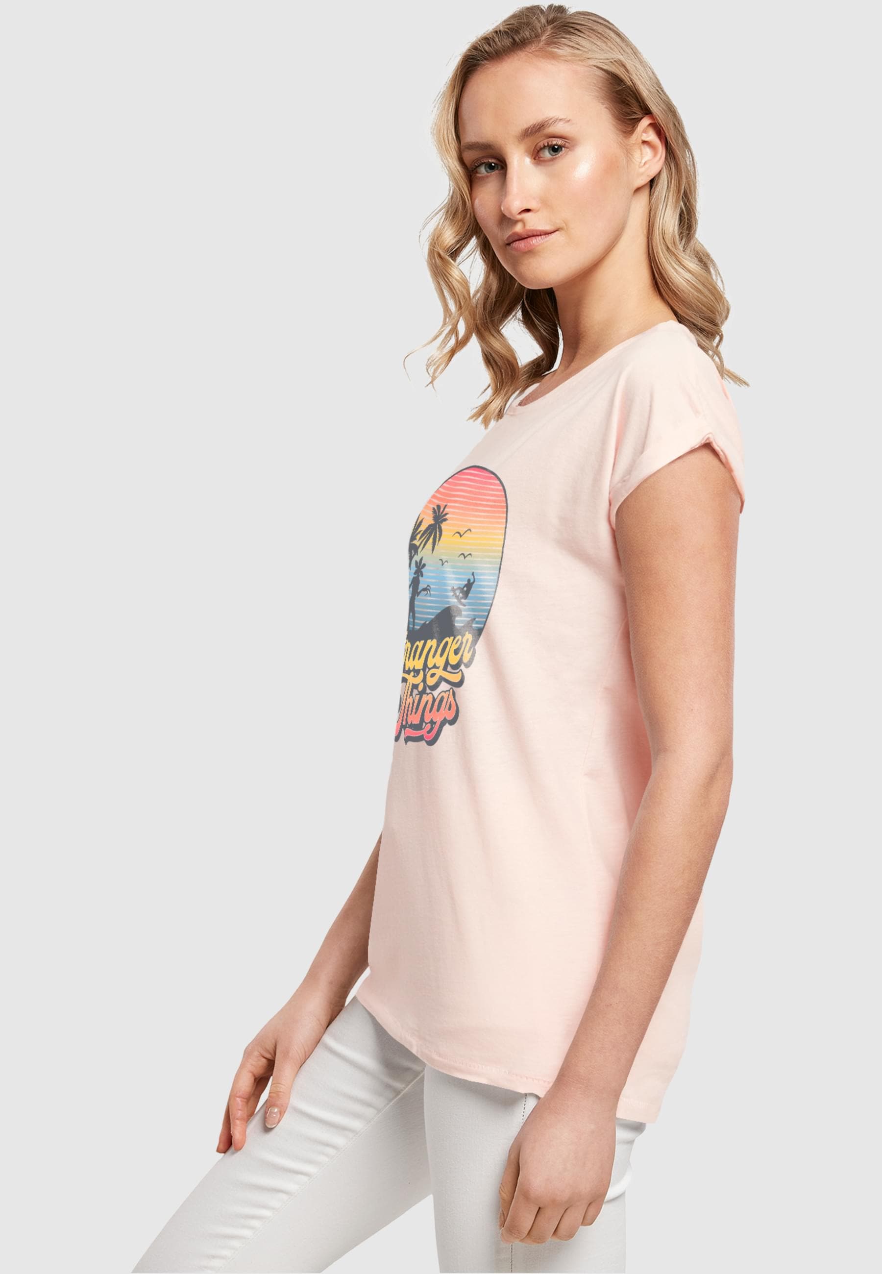 ABSOLUTE CULT T-Shirt »ABSOLUTE CULT Damen Ladies Stranger Things - LA Gradient T-Shirt«, (1 tlg.)
