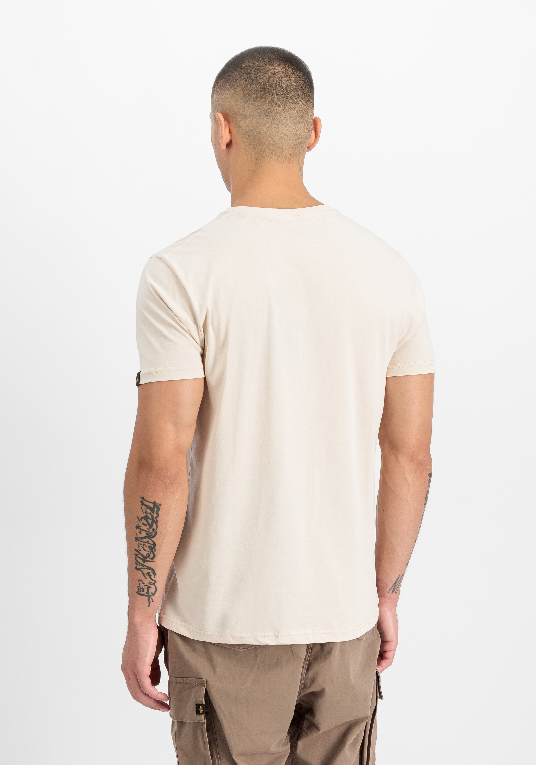 Alpha Industries T-Shirt Alpha Wording Blanc M 4