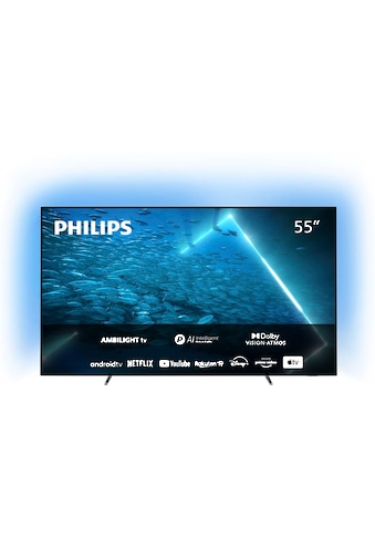 Philips OLED-Fernseher »55OLED707/12«, 139 cm/55 Zoll, 4K Ultra HD, Smart-TV-Android TV kaufen