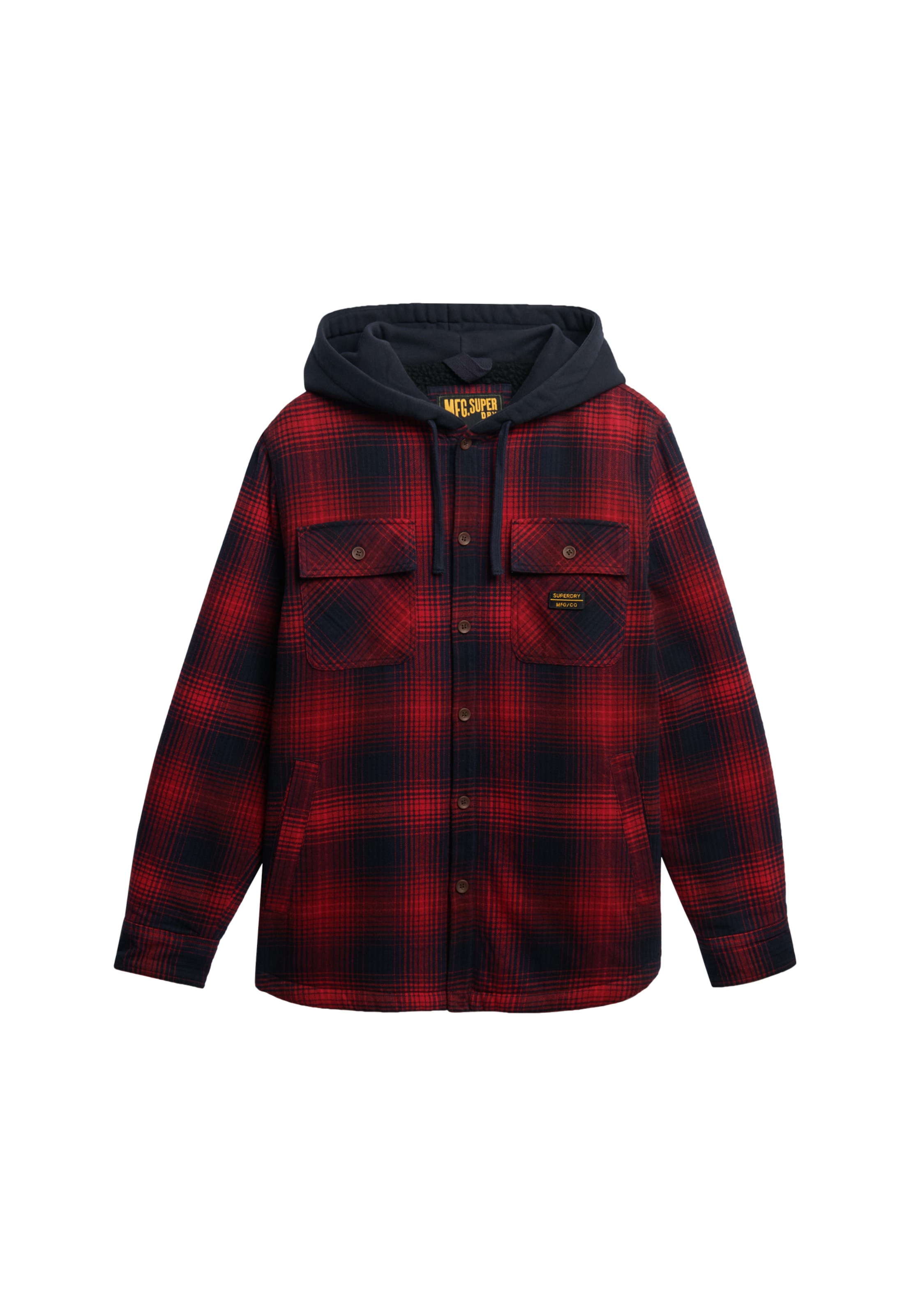 Superdry Langarmhemd »SURPLUS HOODED CHECK SHIRT«