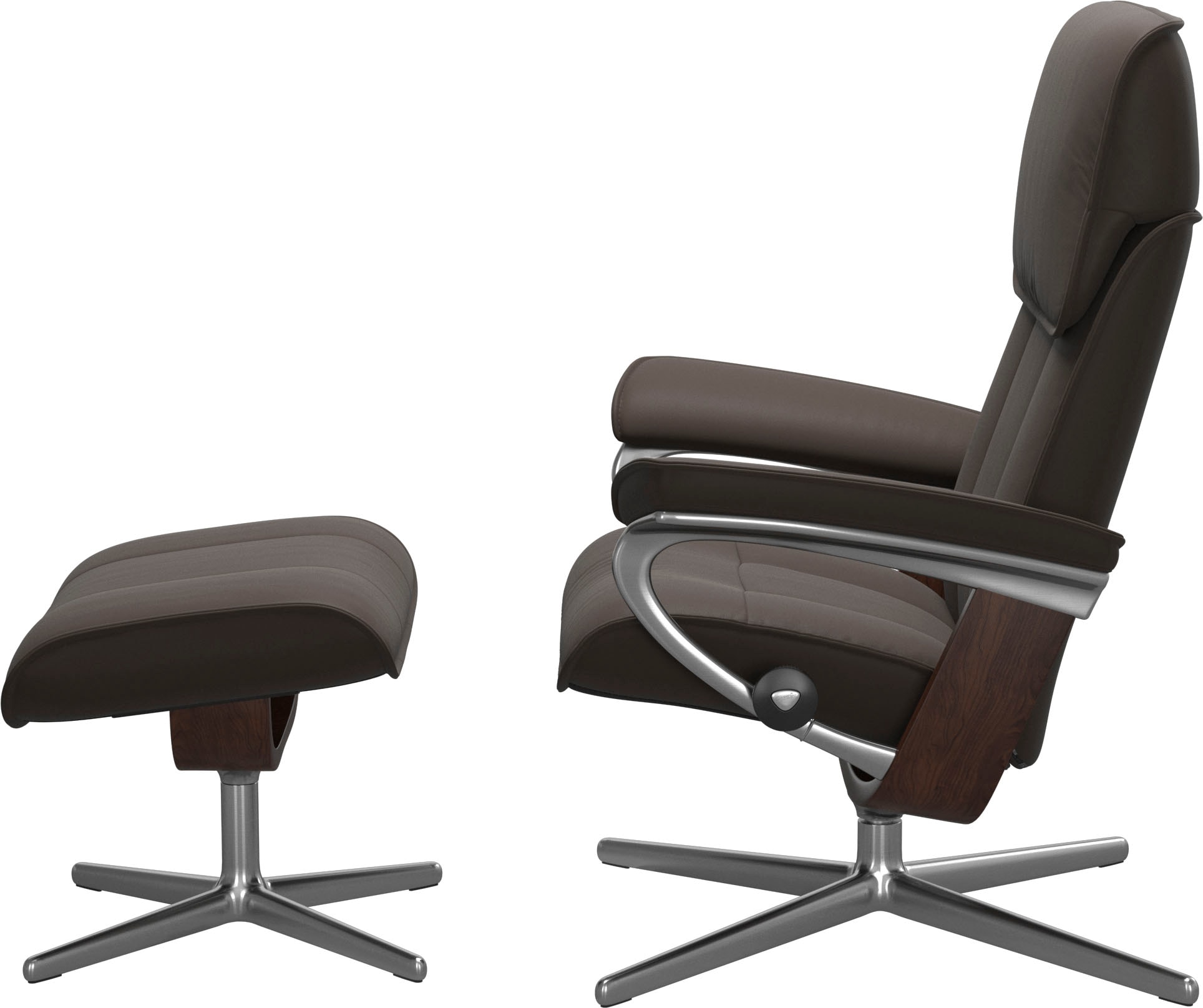 Stressless® Relaxsessel »Admiral«, mit Cross Base, Größe M & L, Holzakzent Braun