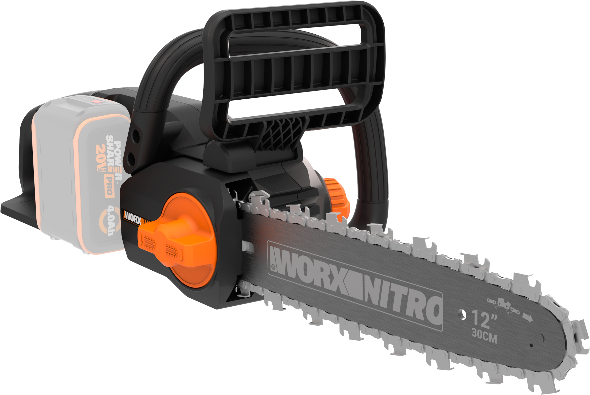 Worx Akku-Kettensäge »WG350E.9 Nitro Profi«, leistungsstarke Holzsäge, 10m/s, ohne Akku und Ladegerät