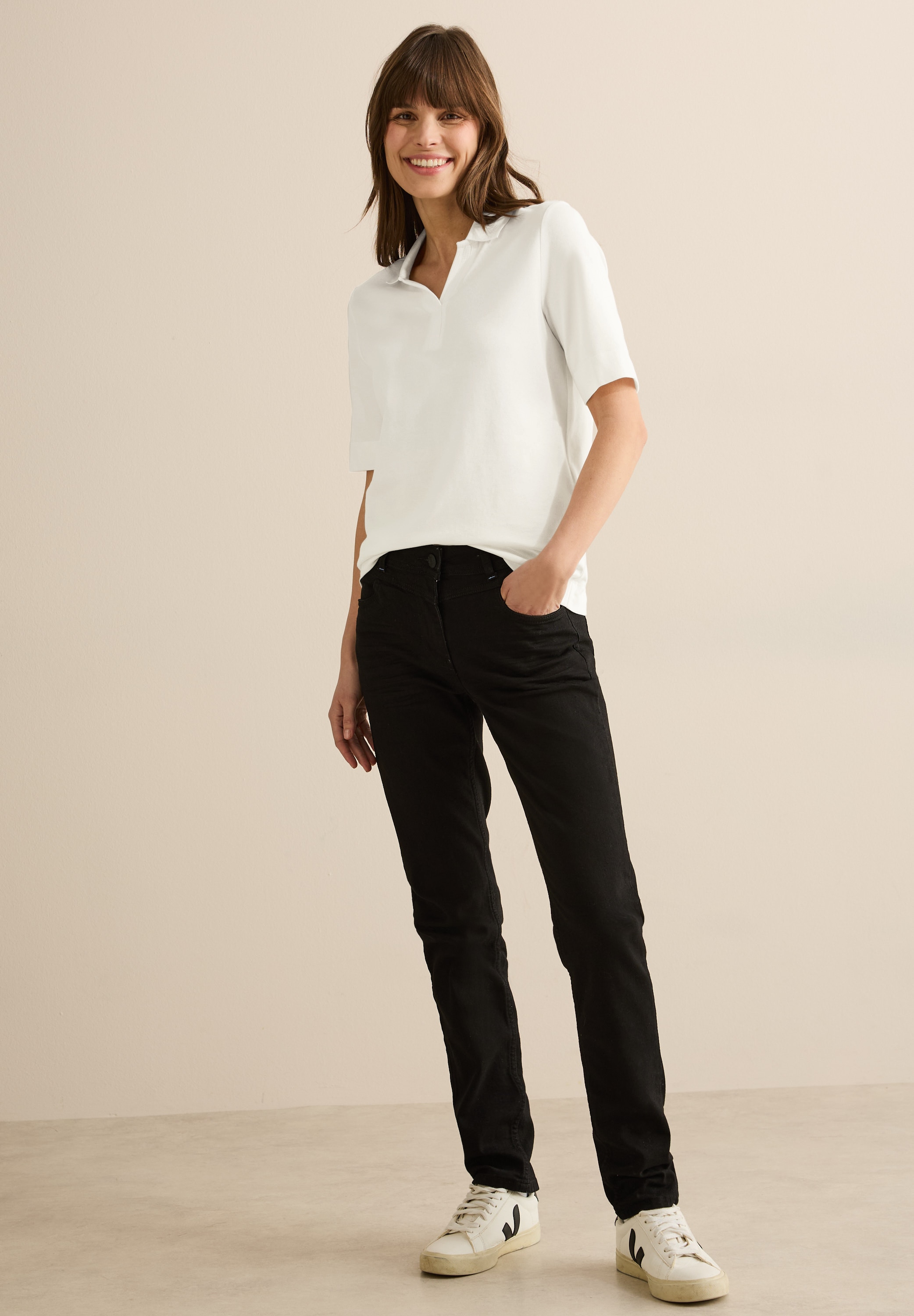 Cecil Poloshirt, im soften Baumwoll-Mix