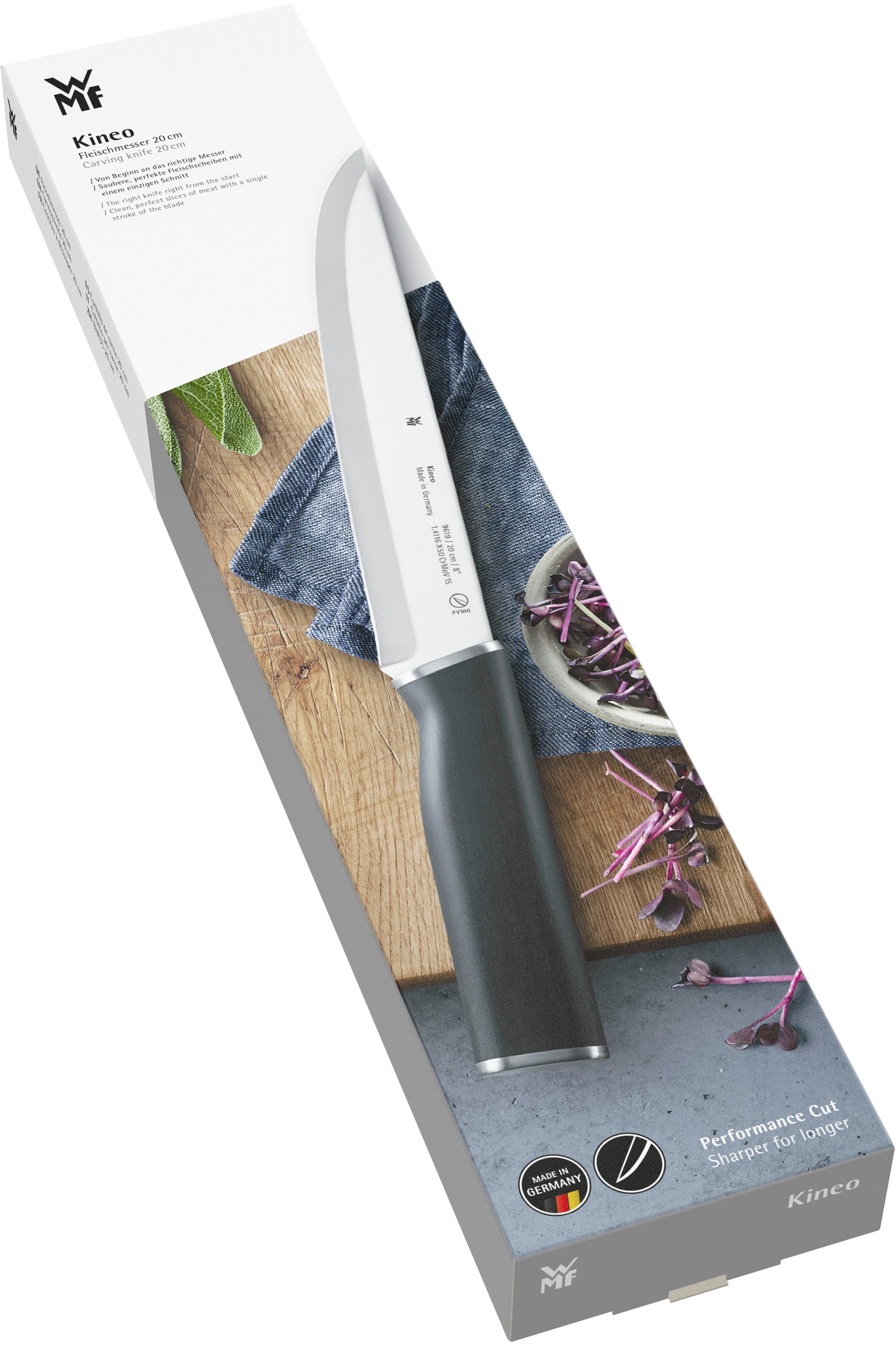 WMF Fleischmesser »Kineo«, (1 tlg.), Performance Cut Technologie, hochwertiger Edelstahl, ergonomisch
