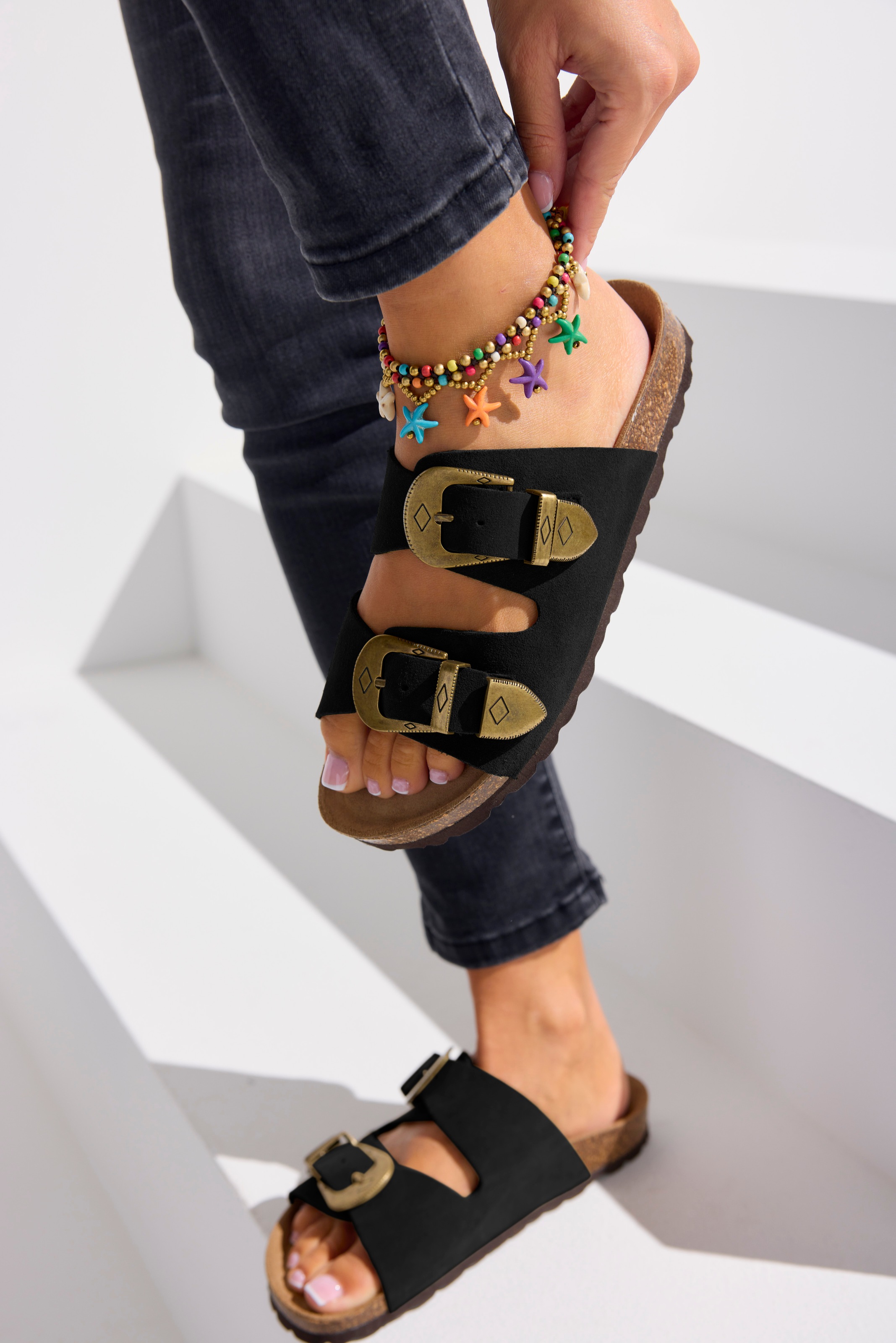 French Connection Pantolette »Mule, Sandale,«  Sandale, Pantolette aus Leder