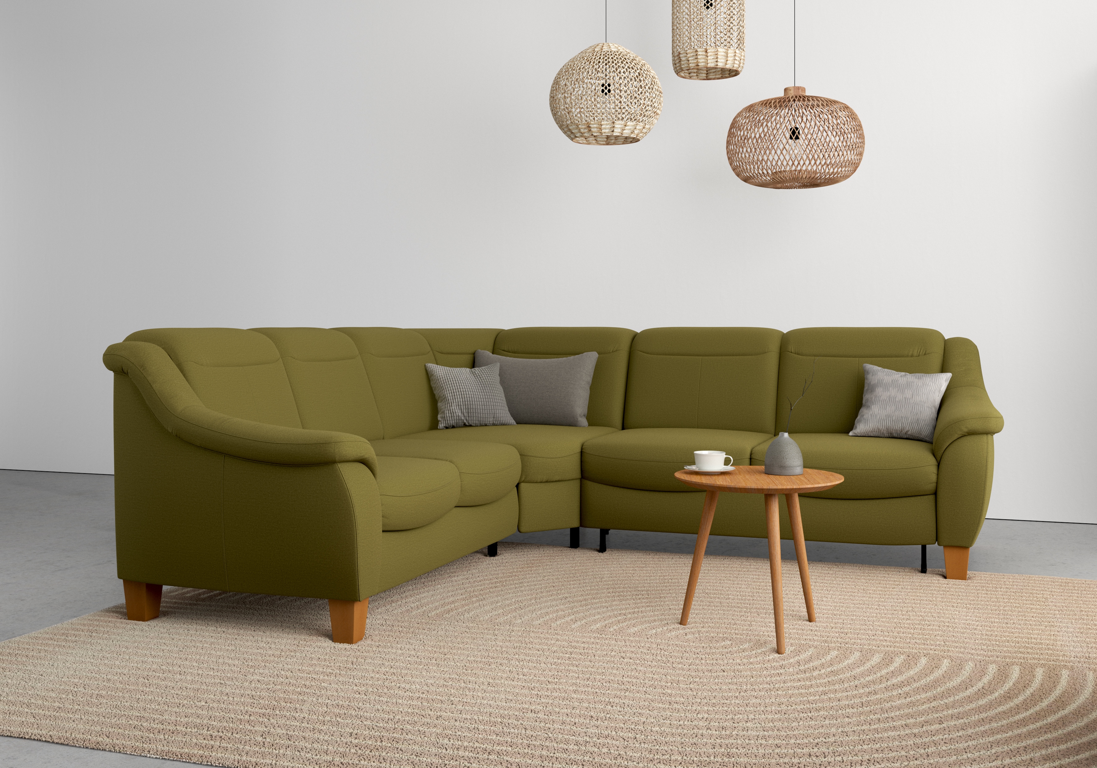 OTTO home Ecksofa "Caldera L-Form" Federkern, optional Kopfteilverstellung, Schlaffunktion & Bettkasten