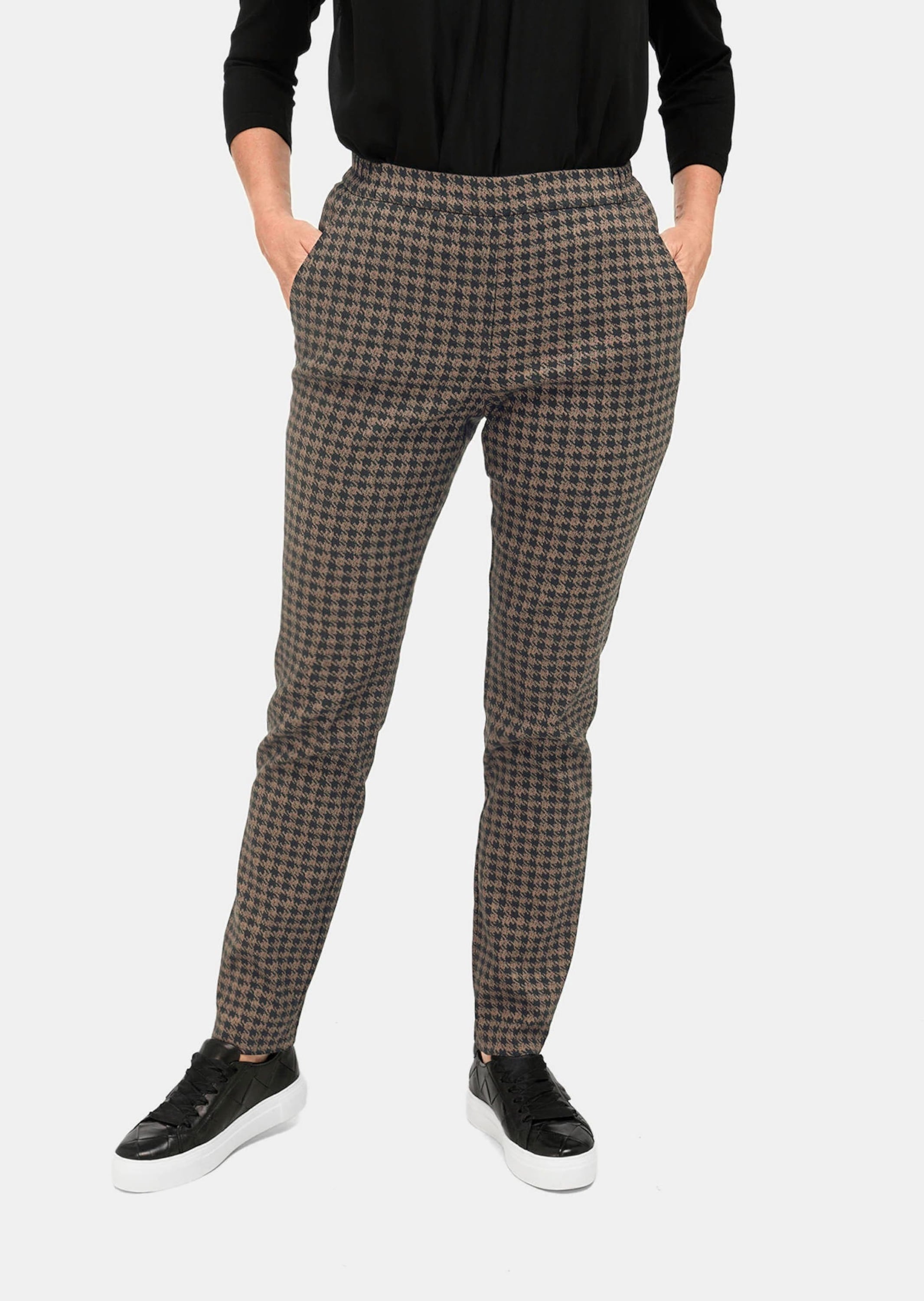GOLDNER Schlupfhose »Jacquardhose MARTHA Stretchbequeme Jacquard-Hose MARTHA«