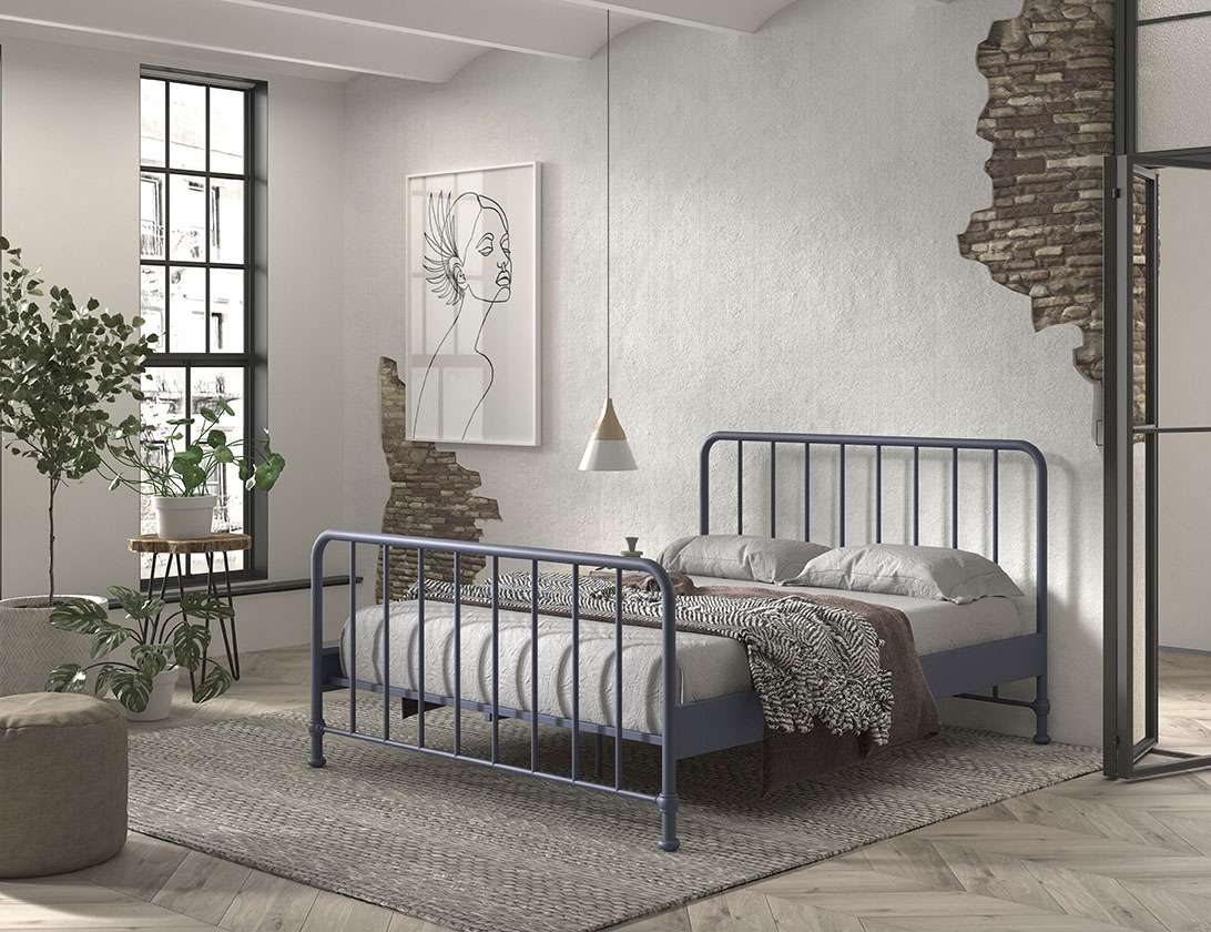 Thumbnail - Vipack Metallbett "Bronxx, standfest gebaut, gradlinige Optik in zeitlosem Design", (in 2 Größen und verschiedenen Farbe...