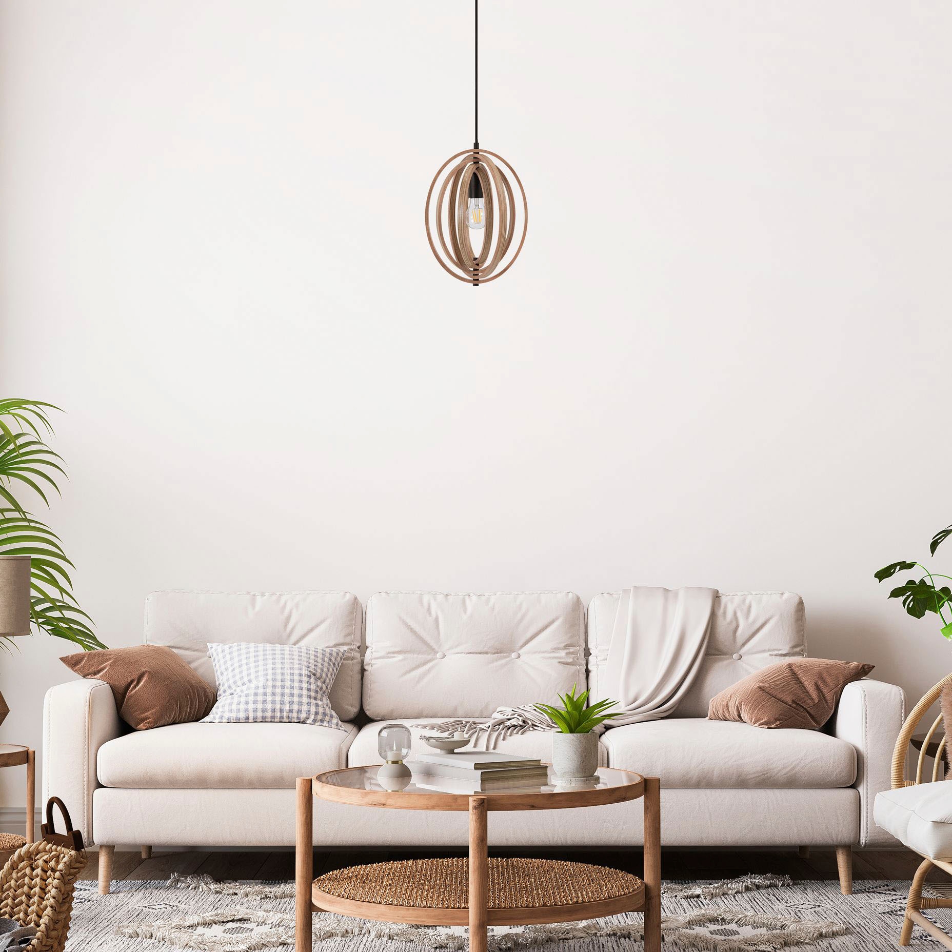 Paco Home Pendelleuchte »BARRY M«, 1 flammig, Leuchtmittel E27 | ohne Leuchtmittel