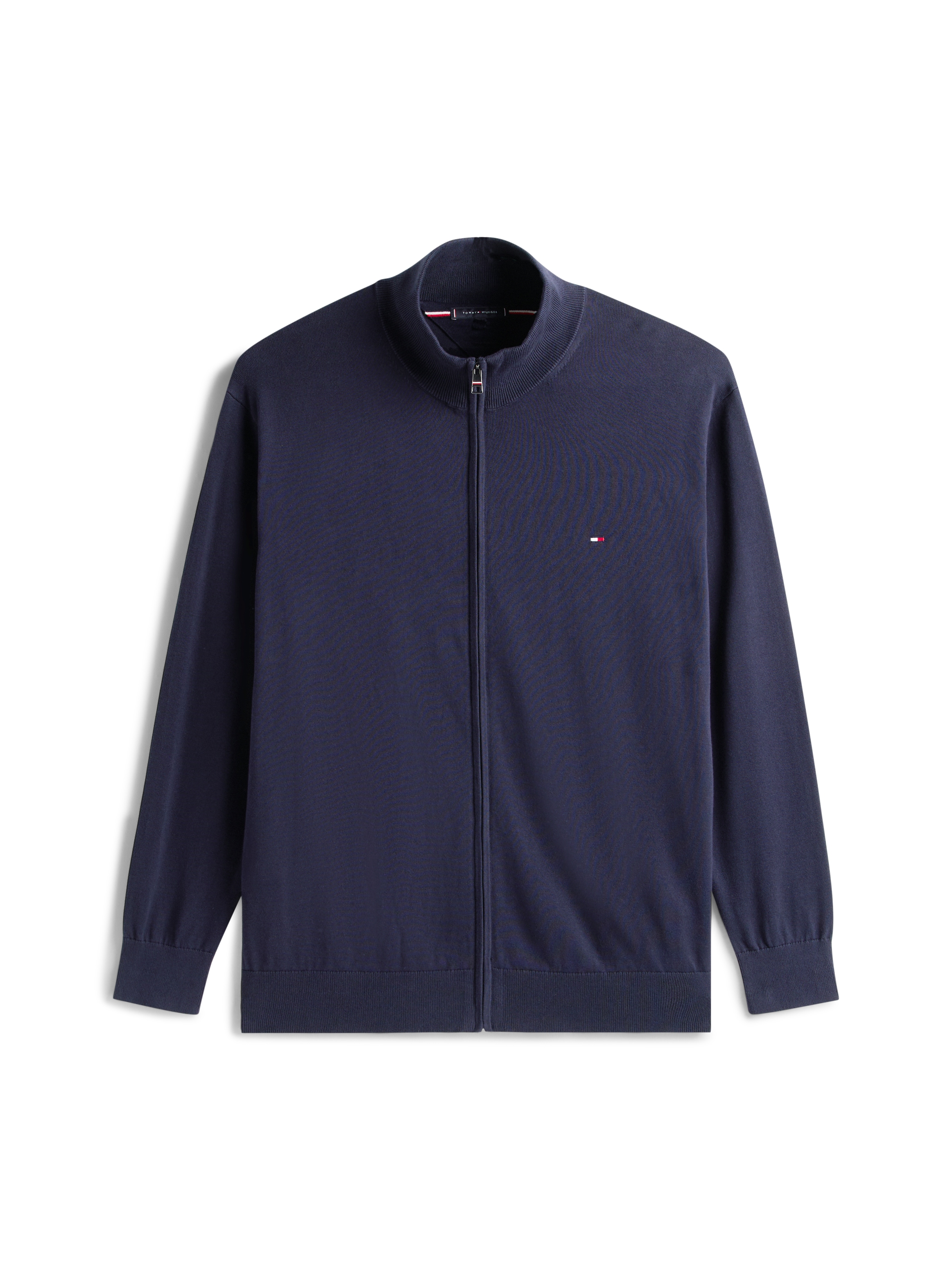 Tommy Hilfiger Big & Tall Strickjacke »BT-ESSENTIAL COTTON ZIP THRU-B«, Großen Größen