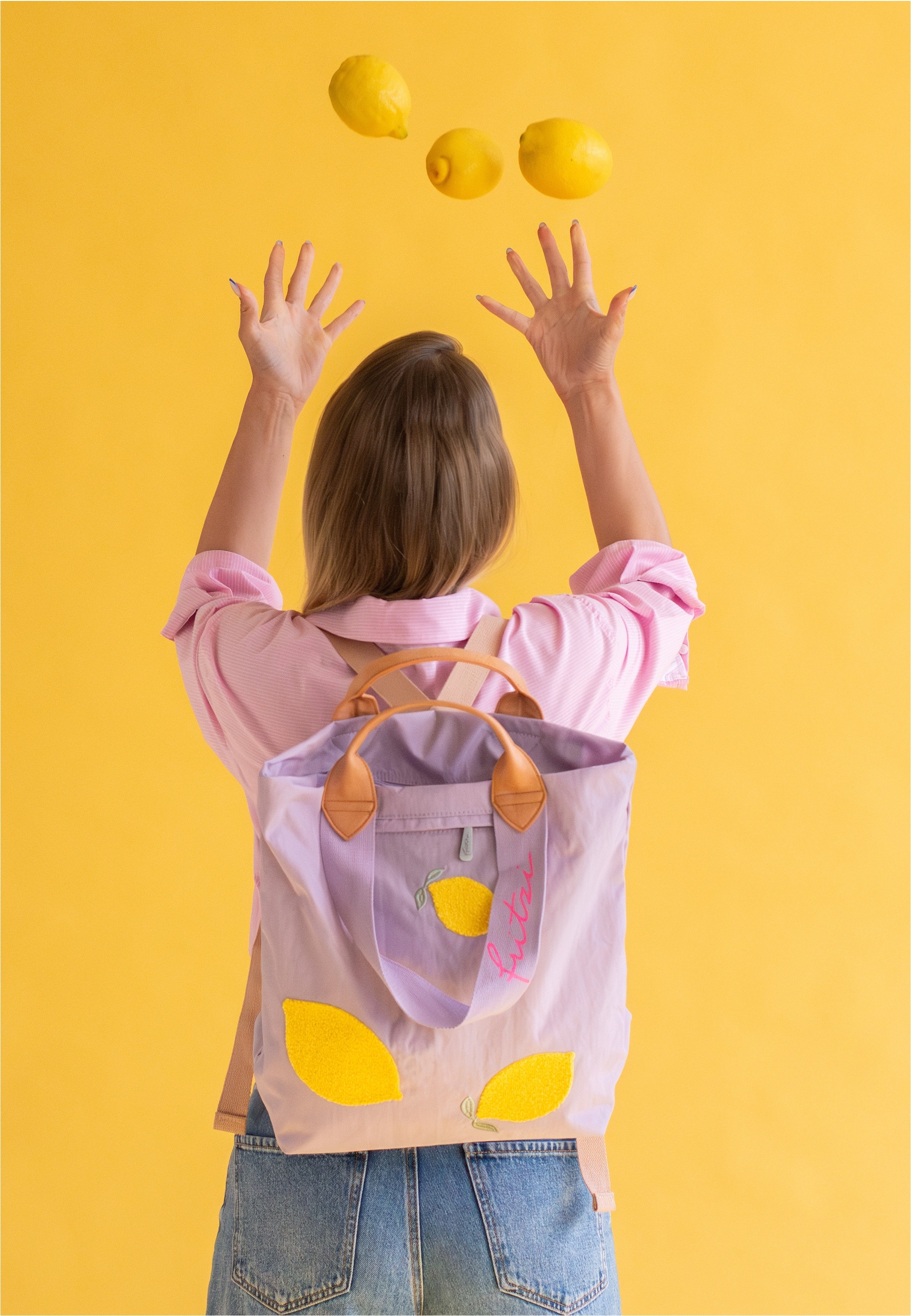 Fritzi aus Preußen Cityrucksack »Ju Limited Squeezy Lemon« im sommerlichen Design