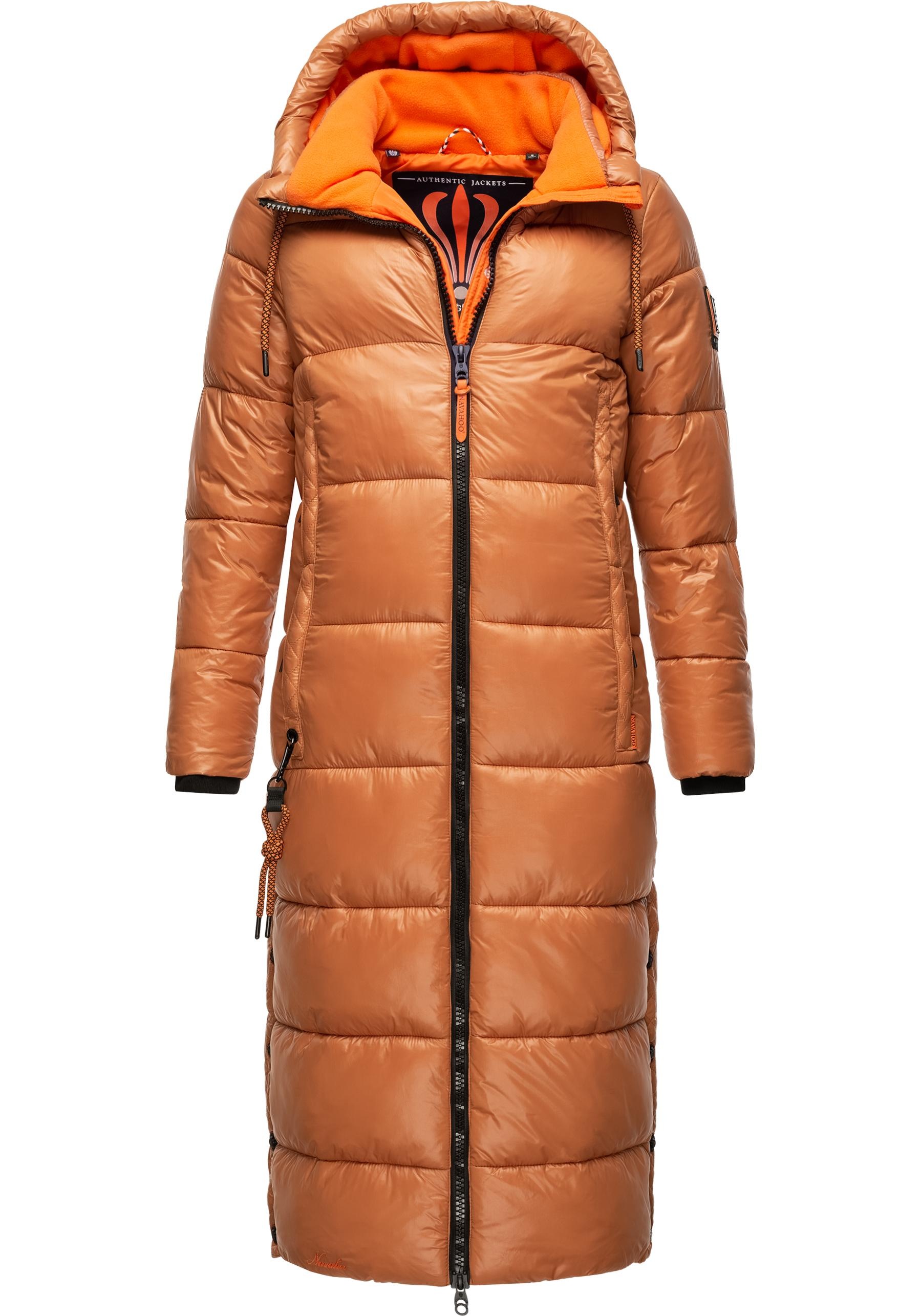 Navahoo Steppmantel »Schmuseengel«, warm gefütterte Winter Steppjacke mit Kontrastdetails