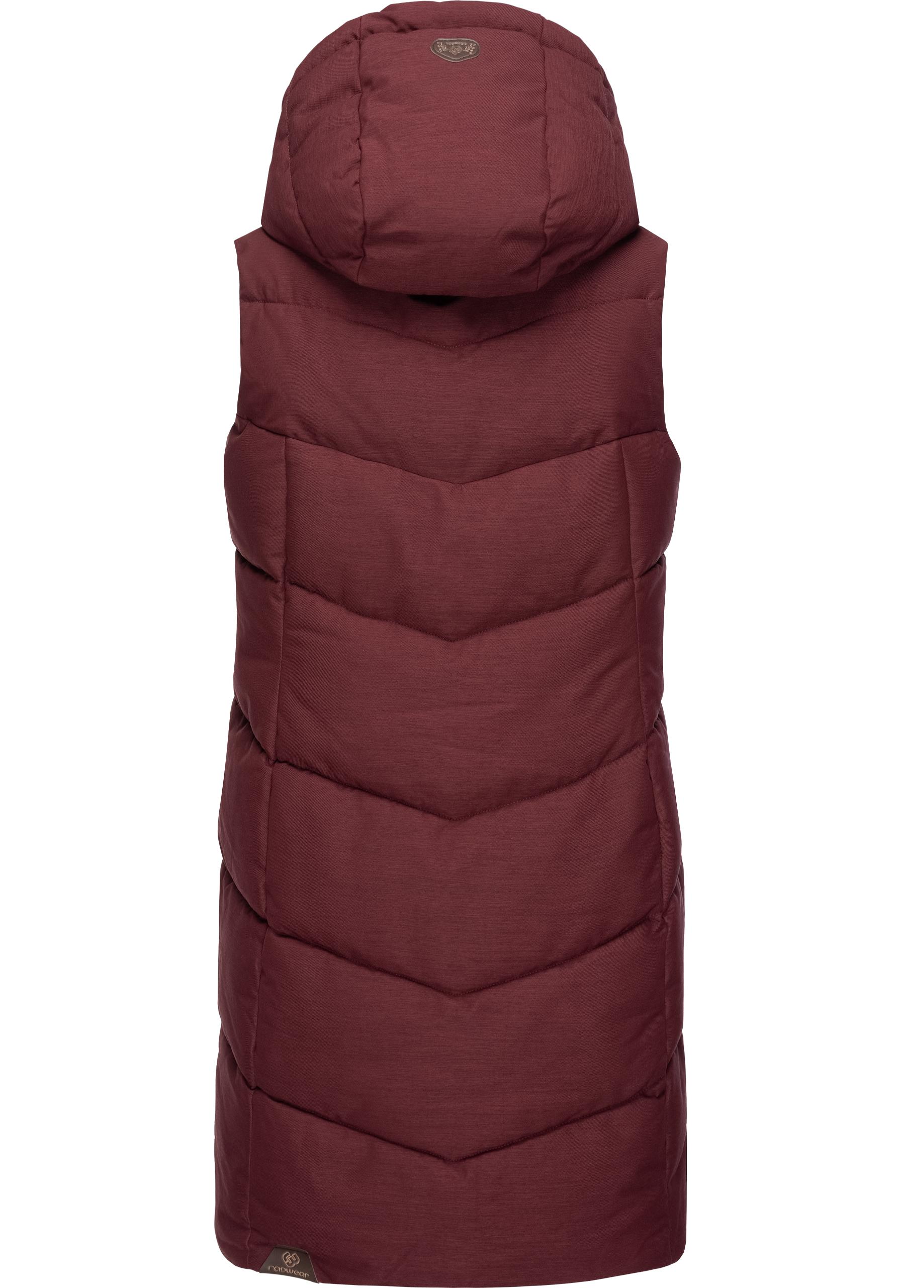 Thumbnail - Ragwear Steppweste "Pavla Vest", stylische Winterweste mit Teddyfutter und Kapuze