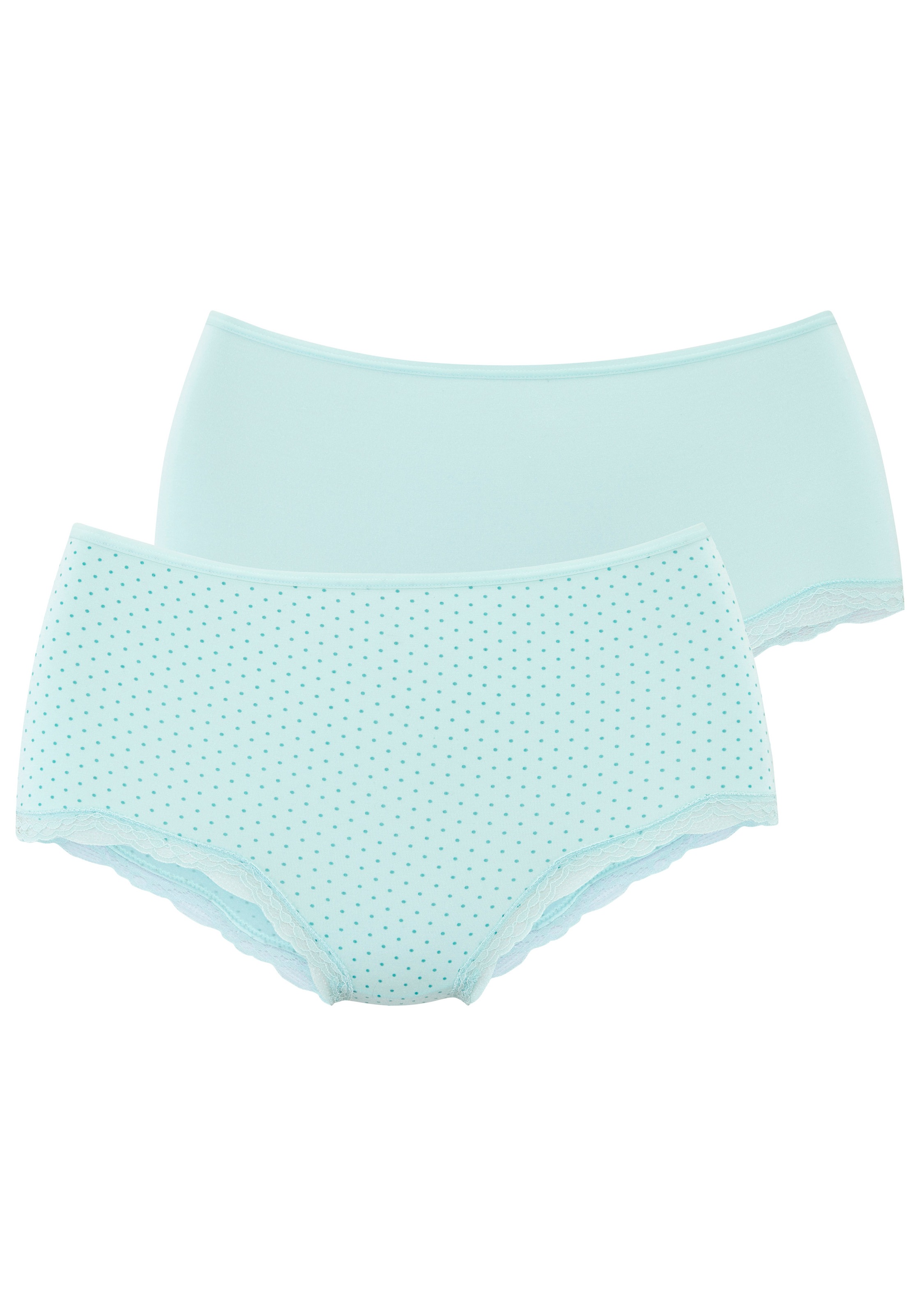 LASCANA Taillenslip 2er-Pack, aus hochwertiger Modal-Qualität mit Spitze